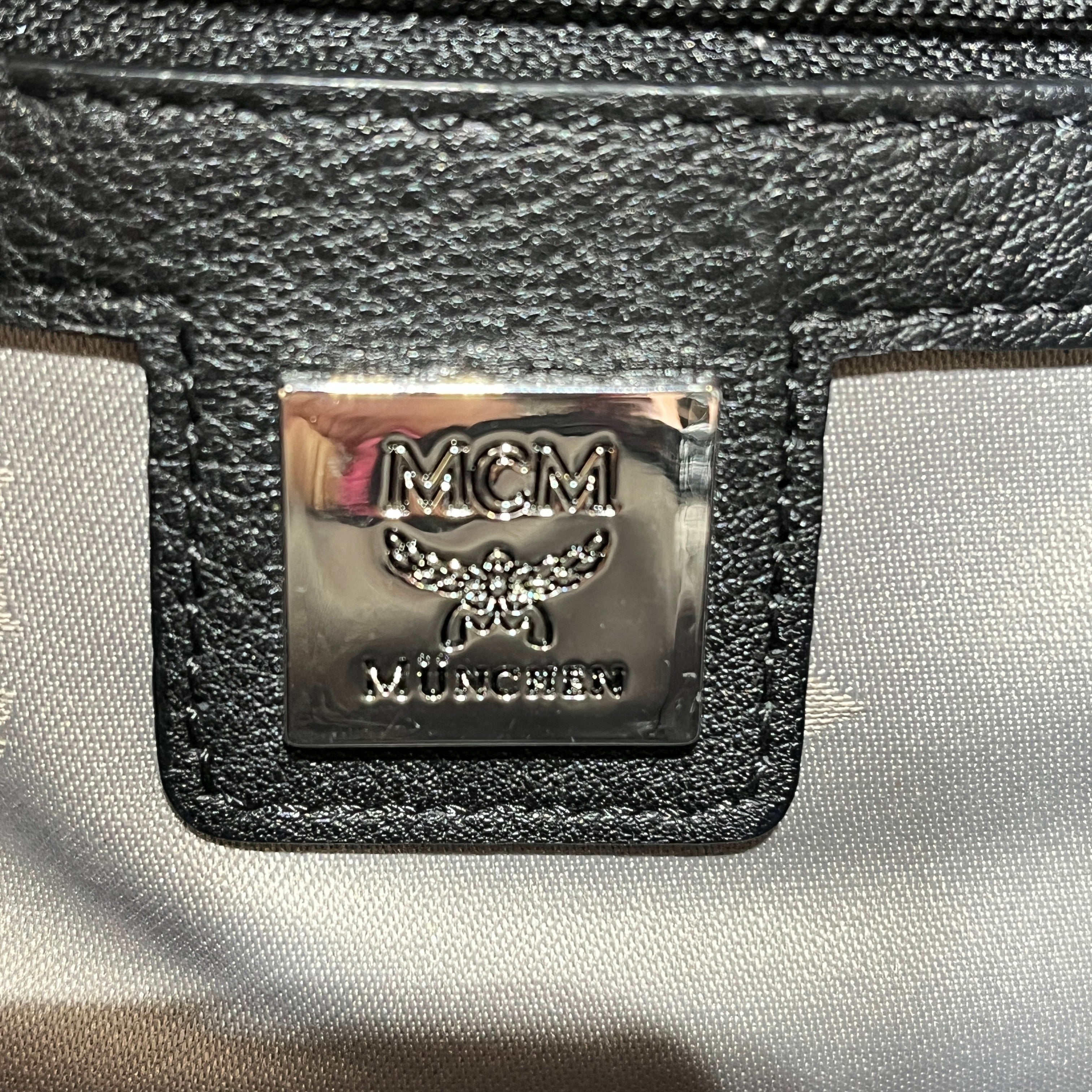MCM/Backpack/Monogram/Leather/WHT/STARK VEGAN LEATHER view 6