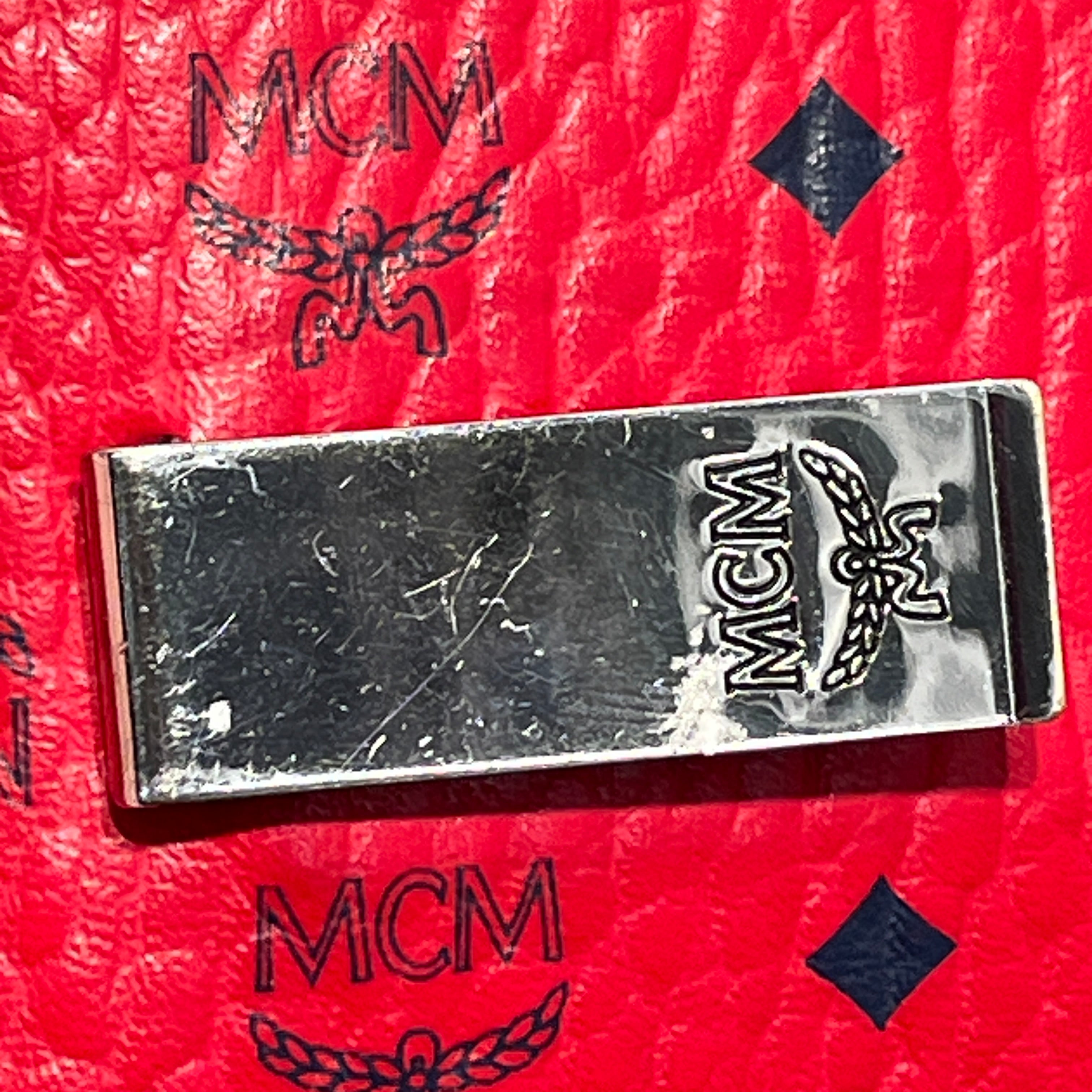 MCM/Bag/Monogram/Leather/RED/MONEY CLIP/CARD HOLDER view 6