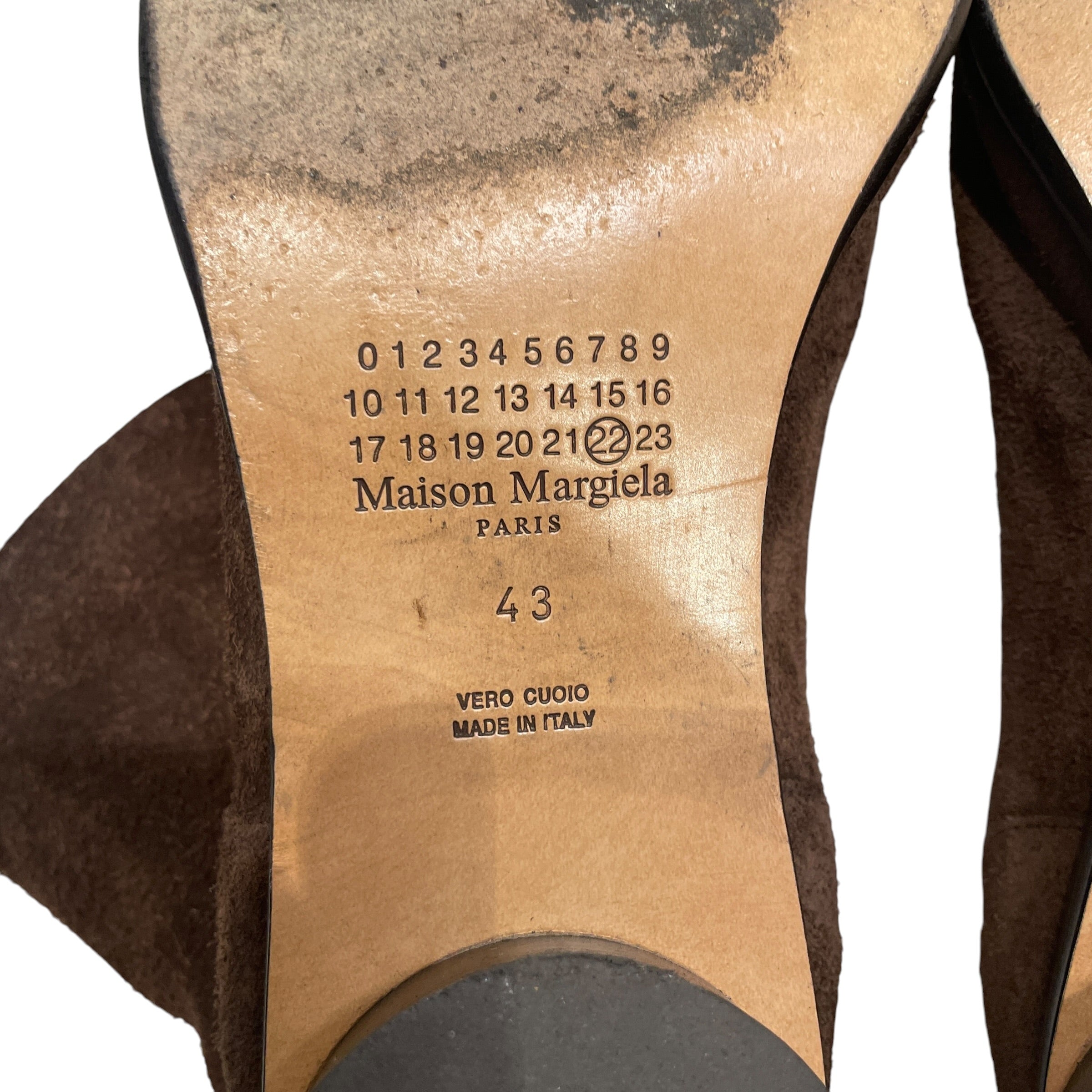 Maison Margiela/Boots/EU 43/Suede/BRW/3CM HEEL view 5
