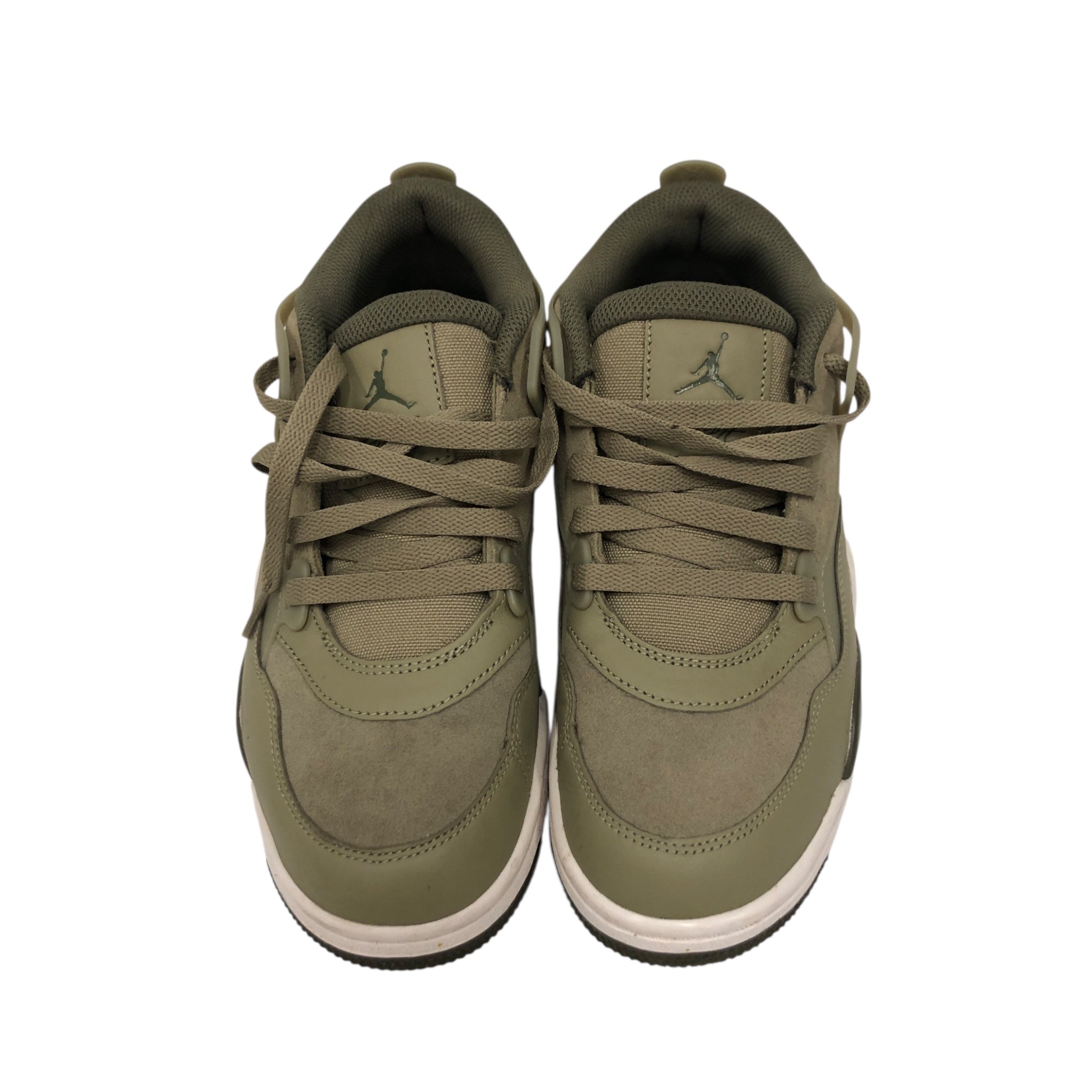 JORDAN BRAND/Low-Sneakers/US 9/Cotton/GRN/jordan 4 pm green view 3
