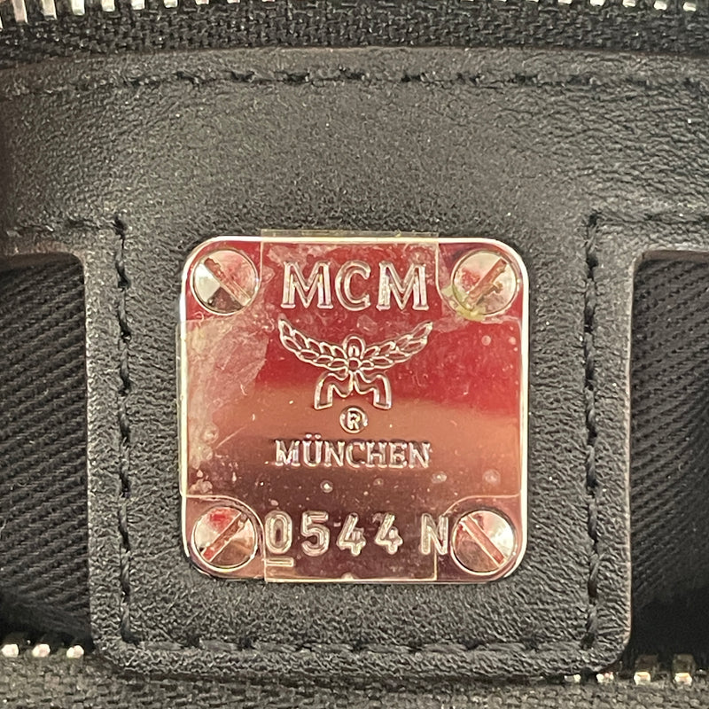 MCM/Boston Bag/OS/Monogram/Leather/BLK/Calfskin Ottomar Boston Bag