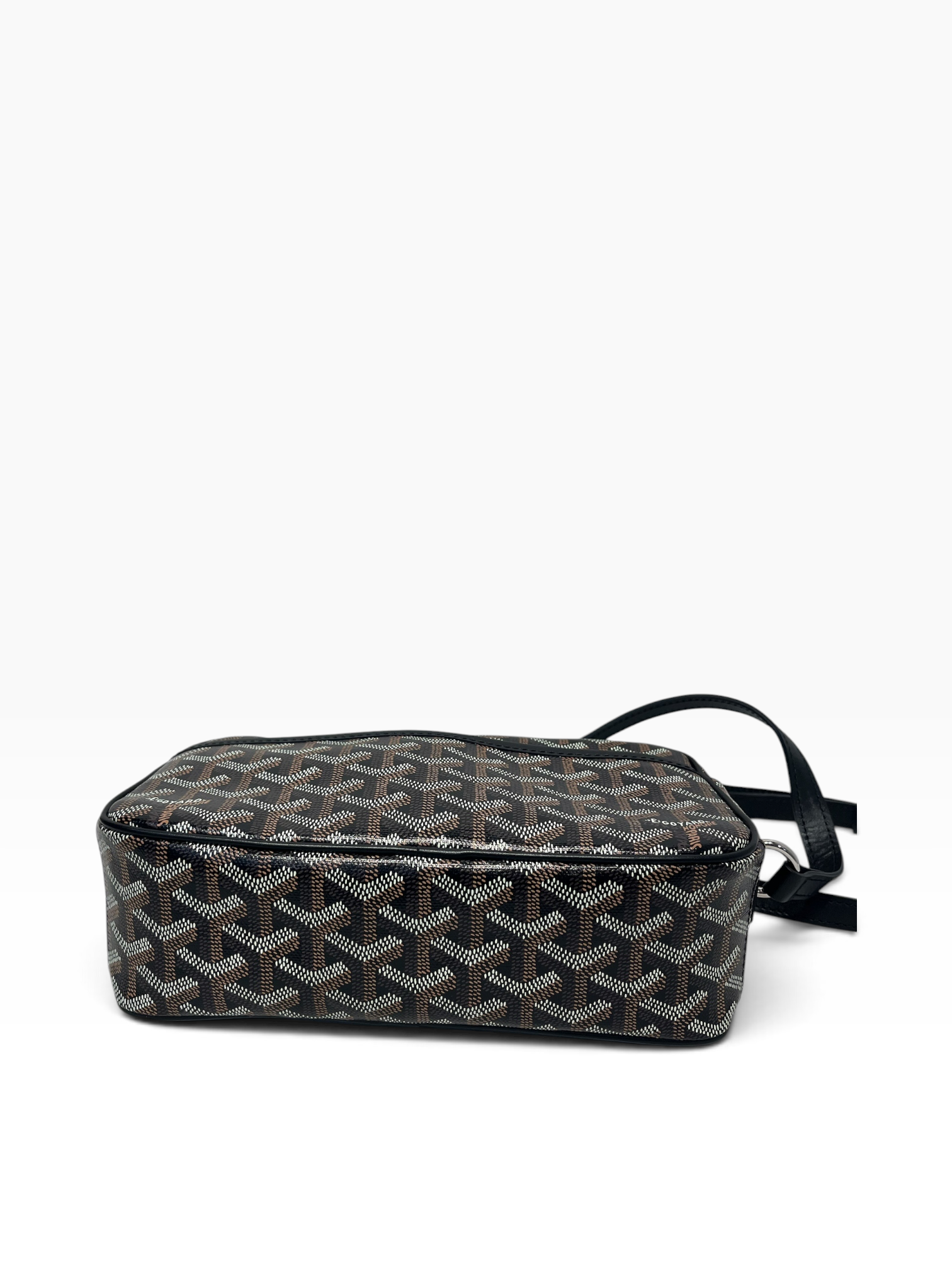 GOYARD/Cross Body Bag/All Over Print/Leather/BLK/Cap-Vert Crossbody bag view 5