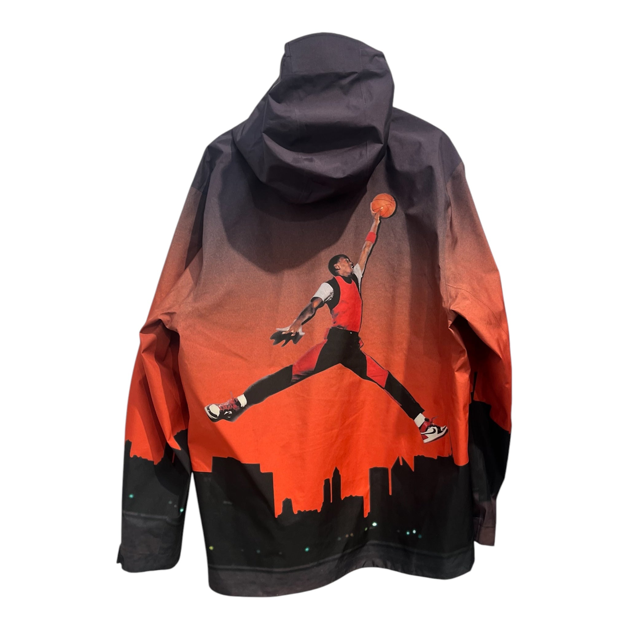 JORDAN BRAND/Track Jkt/L/All Over Print/Polyester/ORN/JORDAN BACK HIT view 2