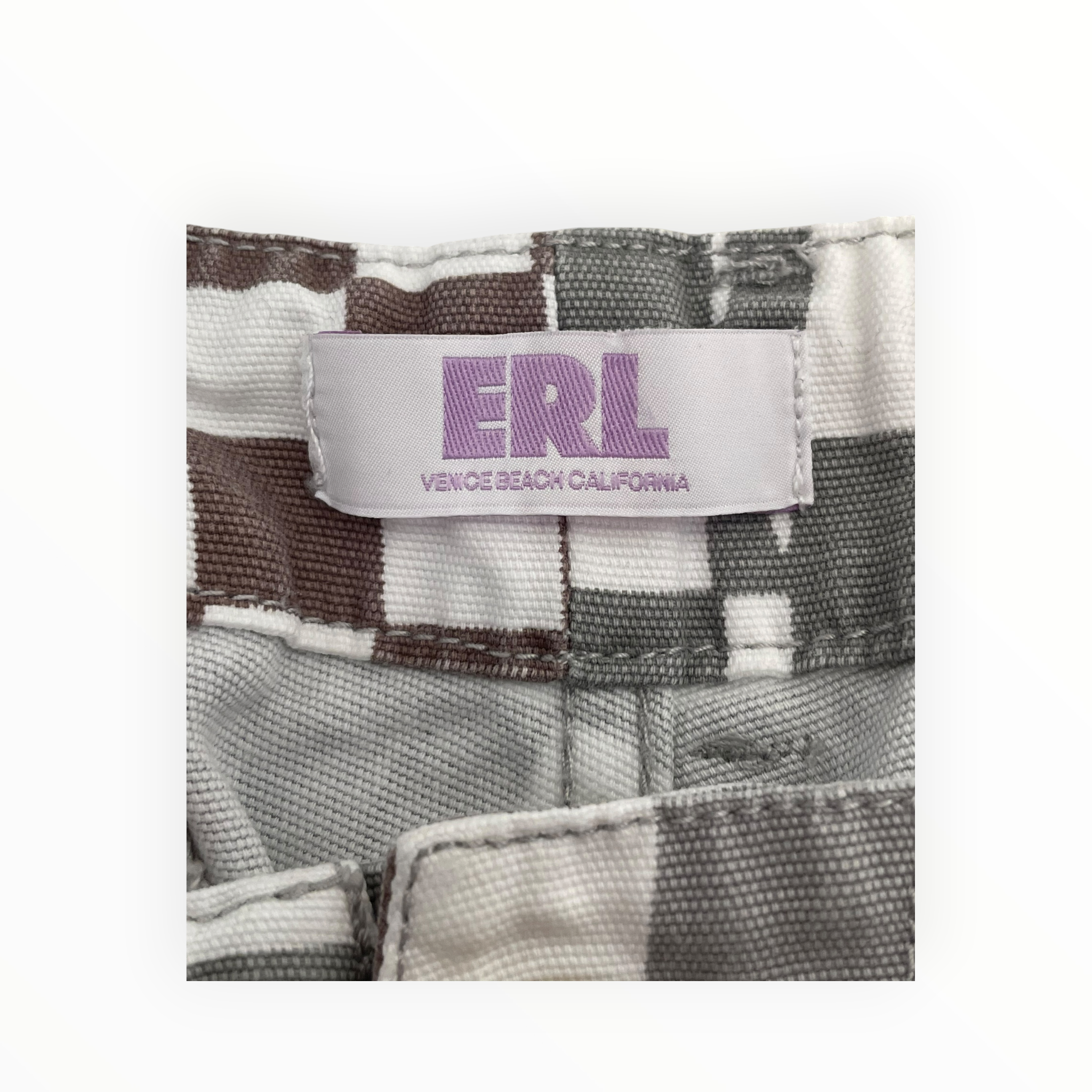 ERL/Pants/S/Cotton/GRY/All Over Print/checker view 3