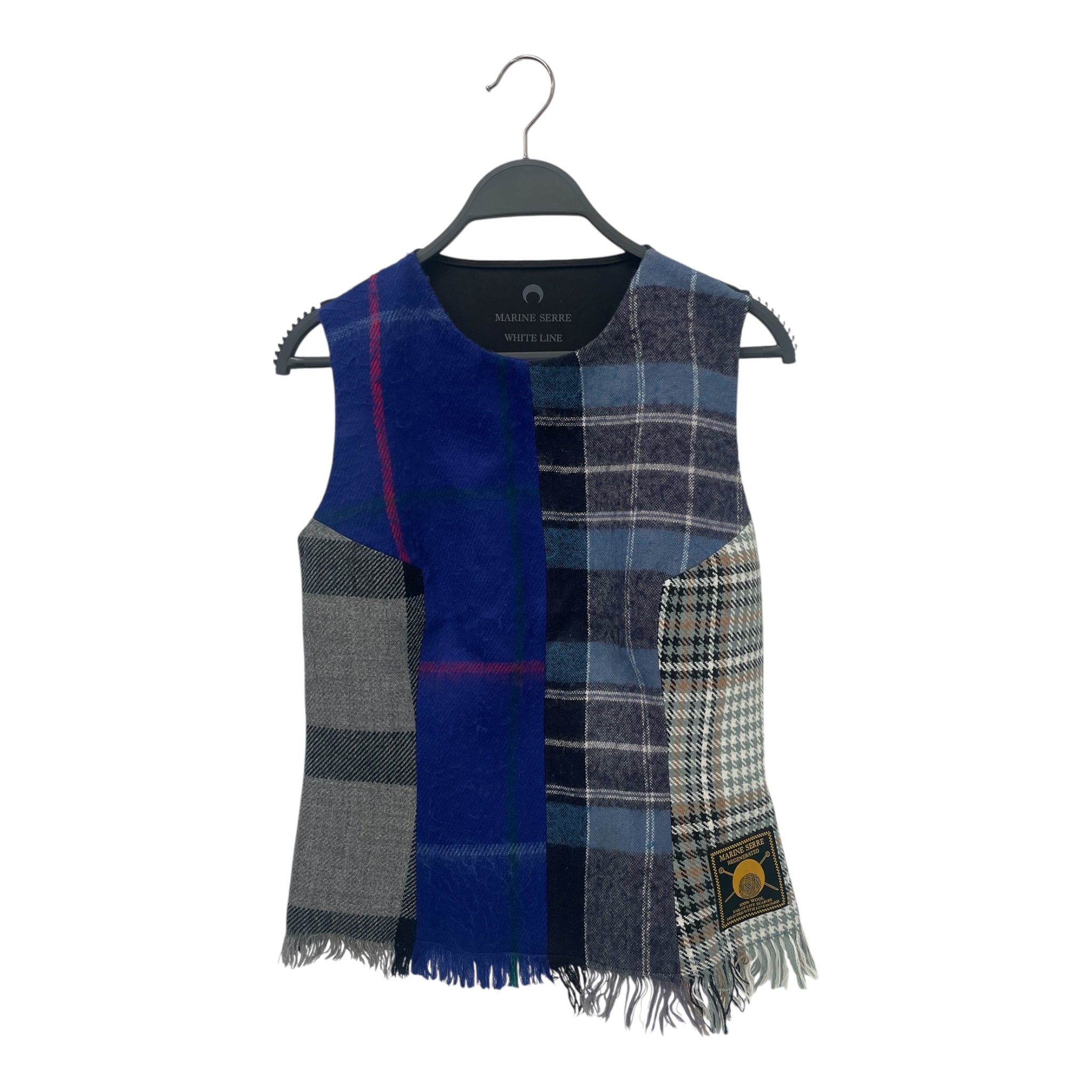 MARINE SERRE/Blouse/38/Plaid/Wool/MLT/UPCYCLED HYBRID TARTAN view 1