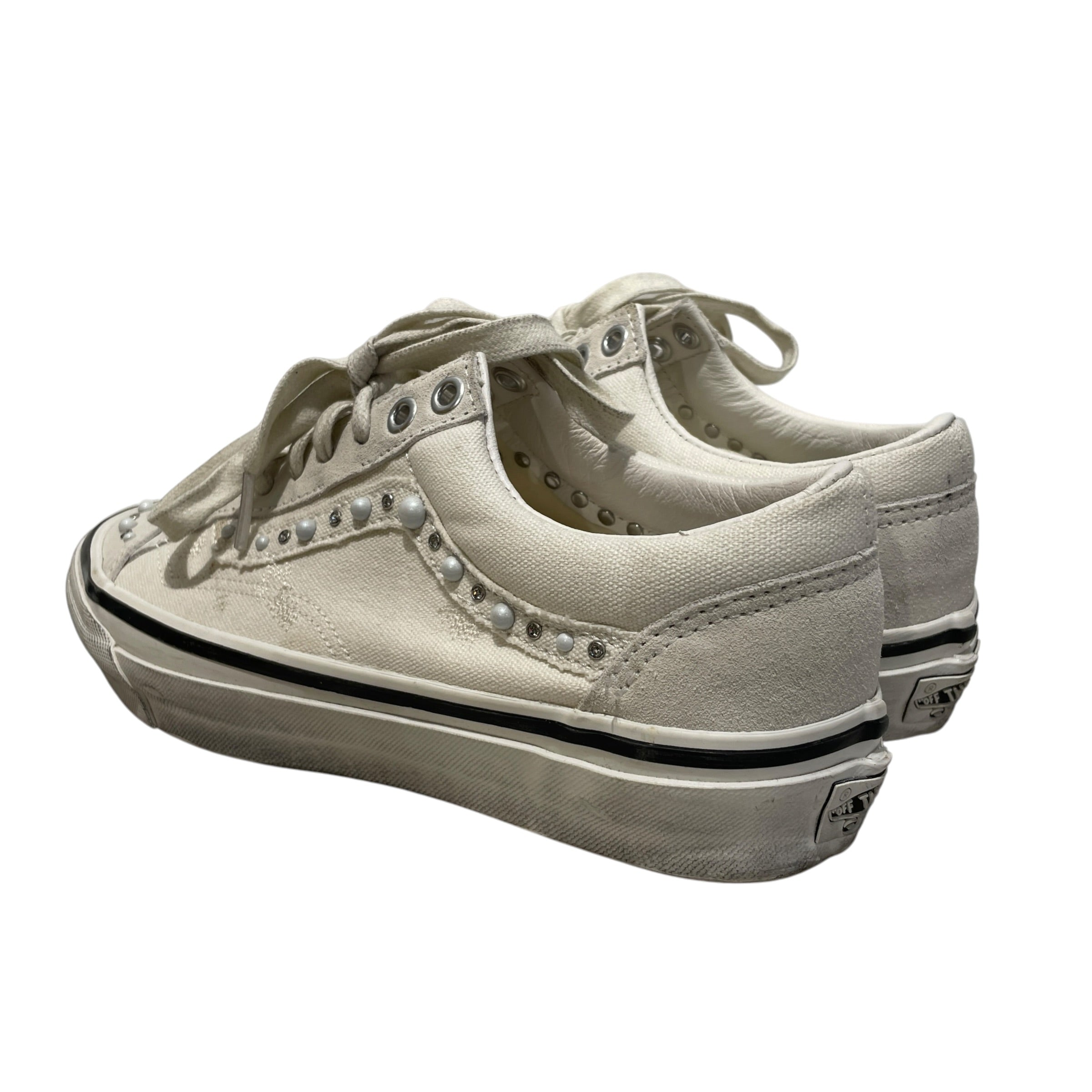VANS/Low-Sneakers/US 8.5/Cotton/WHT/PEARLIZED PACK MARSHMALLOW view 2