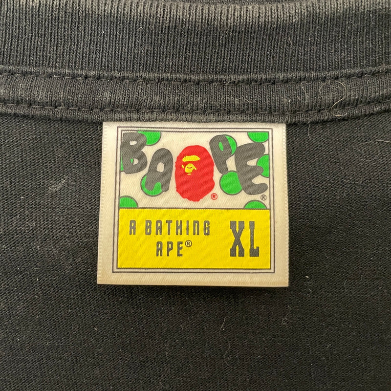 A BATHING APE/T-Shirt/XL/Cotton/BLK/