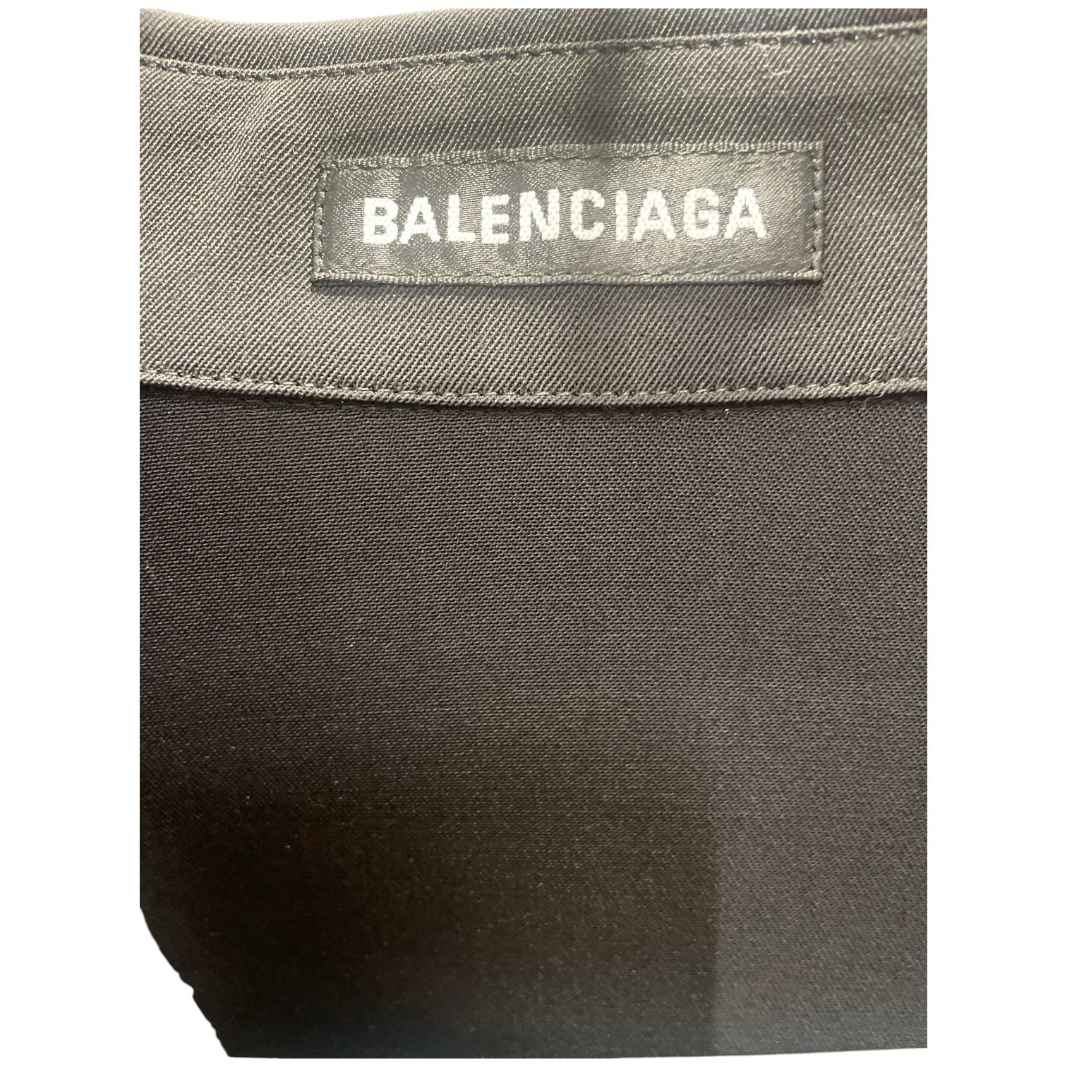 BALENCIAGA/LS Shirt/40/Cotton/BLK/ view 3