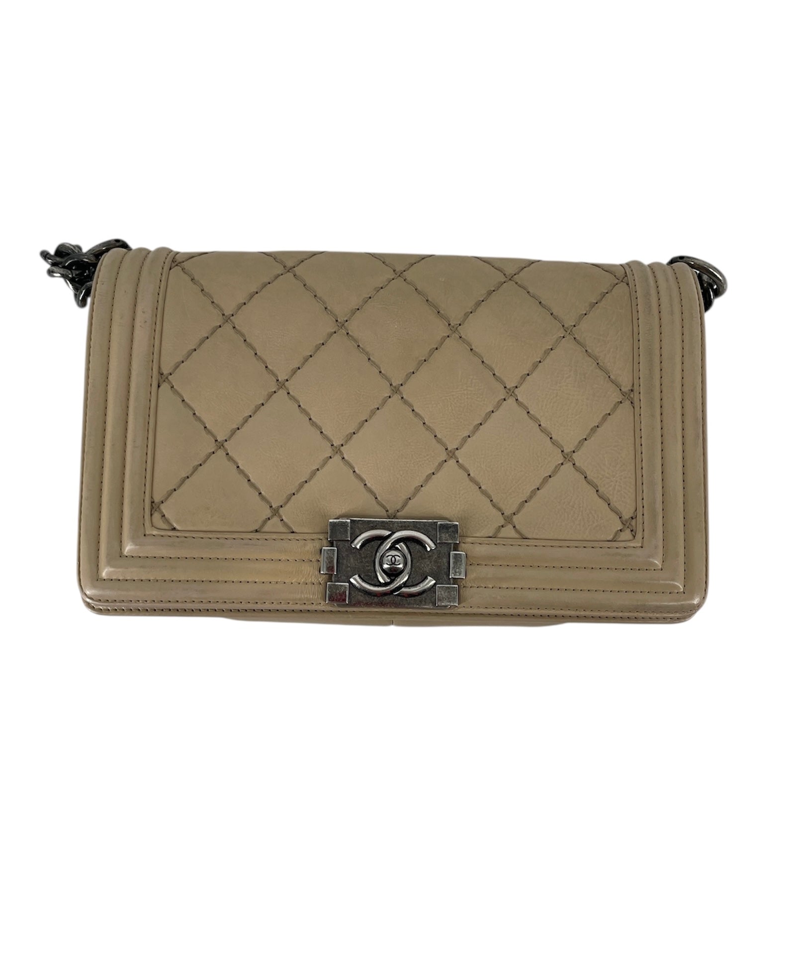 CHANEL/Hand Bag/Lambskin/BEG/18688646 view 1