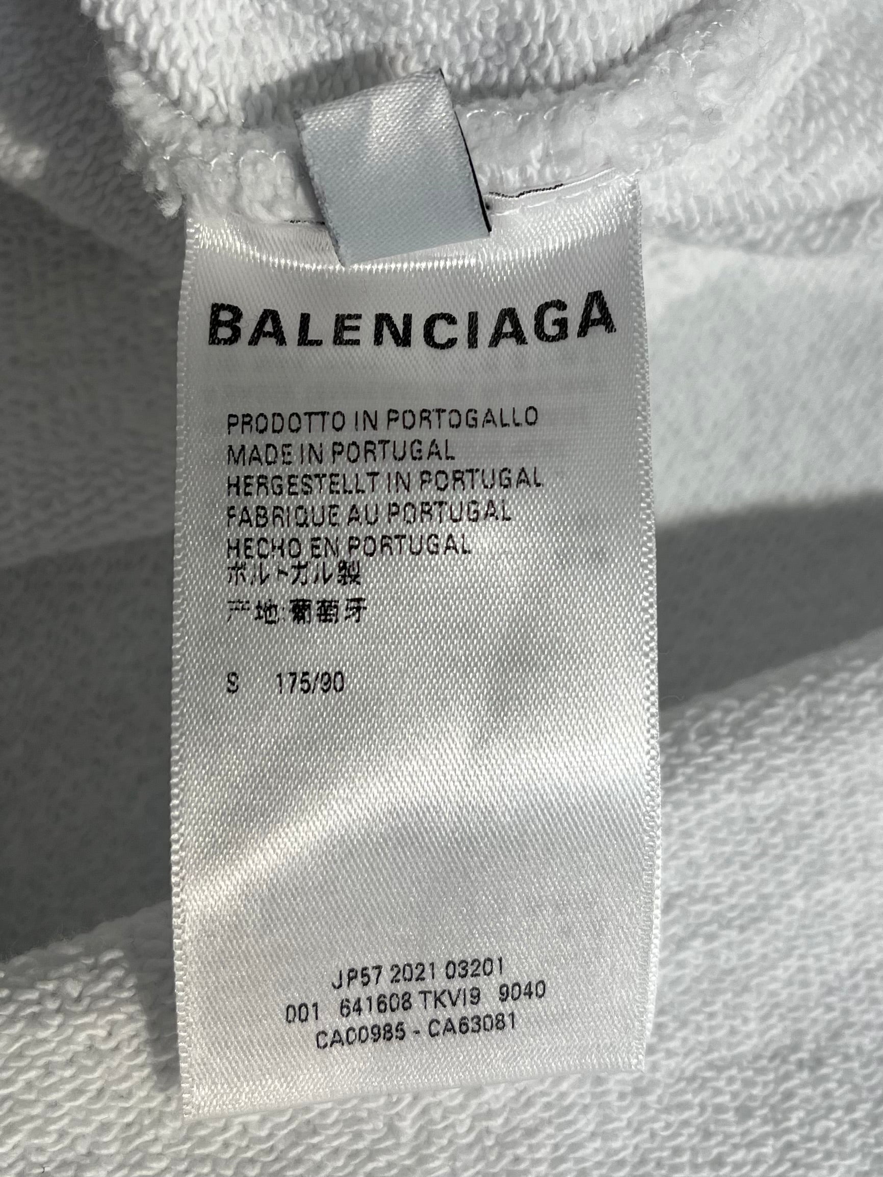 BALENCIAGA/Shorts/S/Cotton/WHT/POLITICAL LOGO SHORTS view 5
