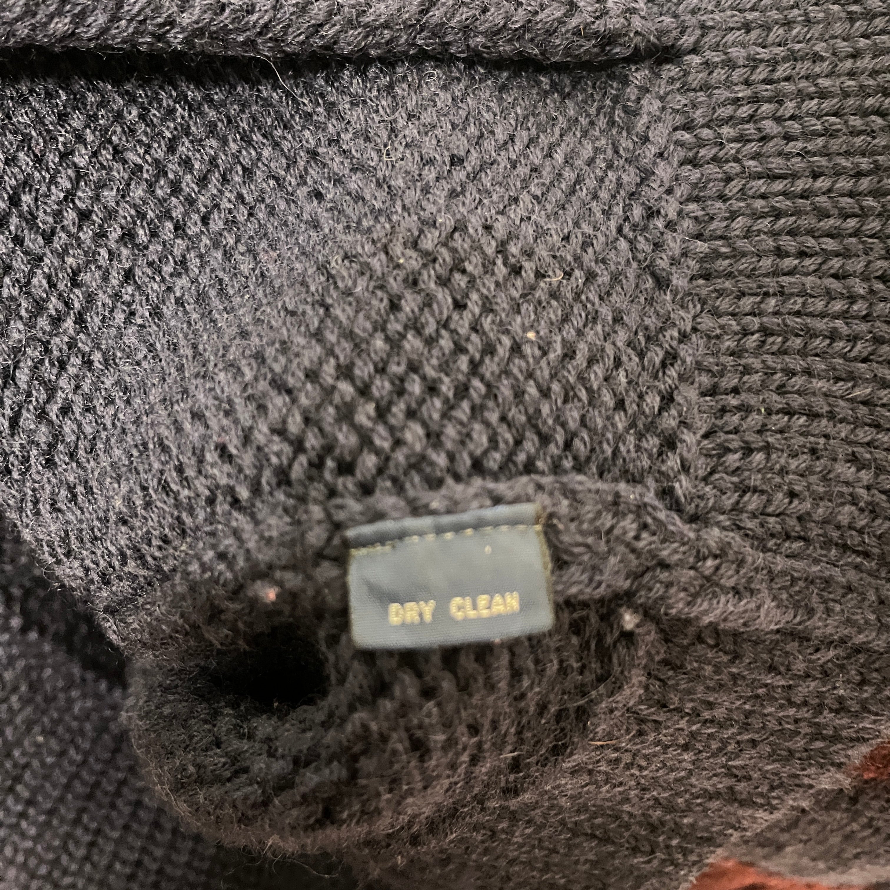 POLO RALPH LAUREN/Heavy Cardigan/L/Wool/NVY/CLUB EMBRO view 4