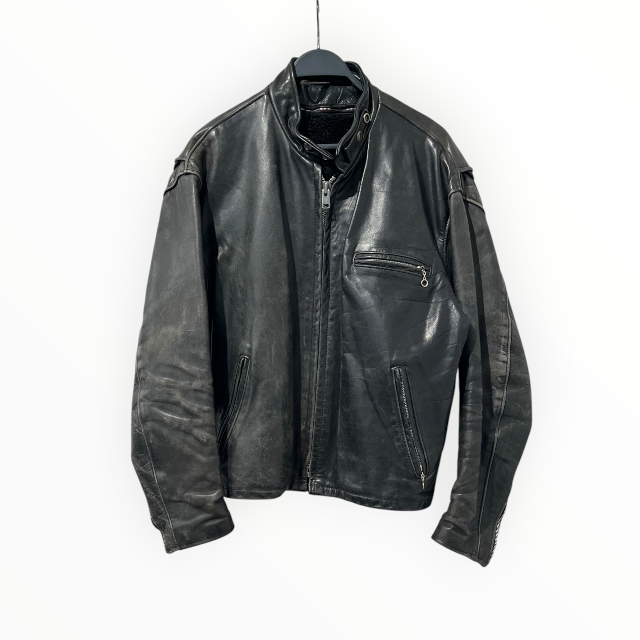 Schott/Vintage/Leather Jkt/46/Leather/BLK/REMOVABLE FUR LINNING view 1