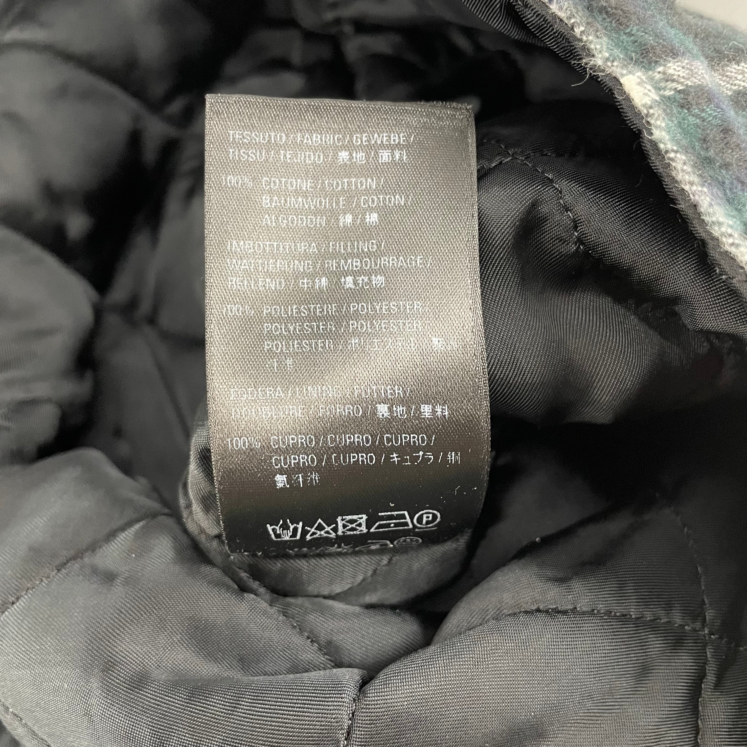 BALENCIAGA/Puffer Vest/40/Plaid/Cotton/GRN/TWO FRONT POCKETS view 6