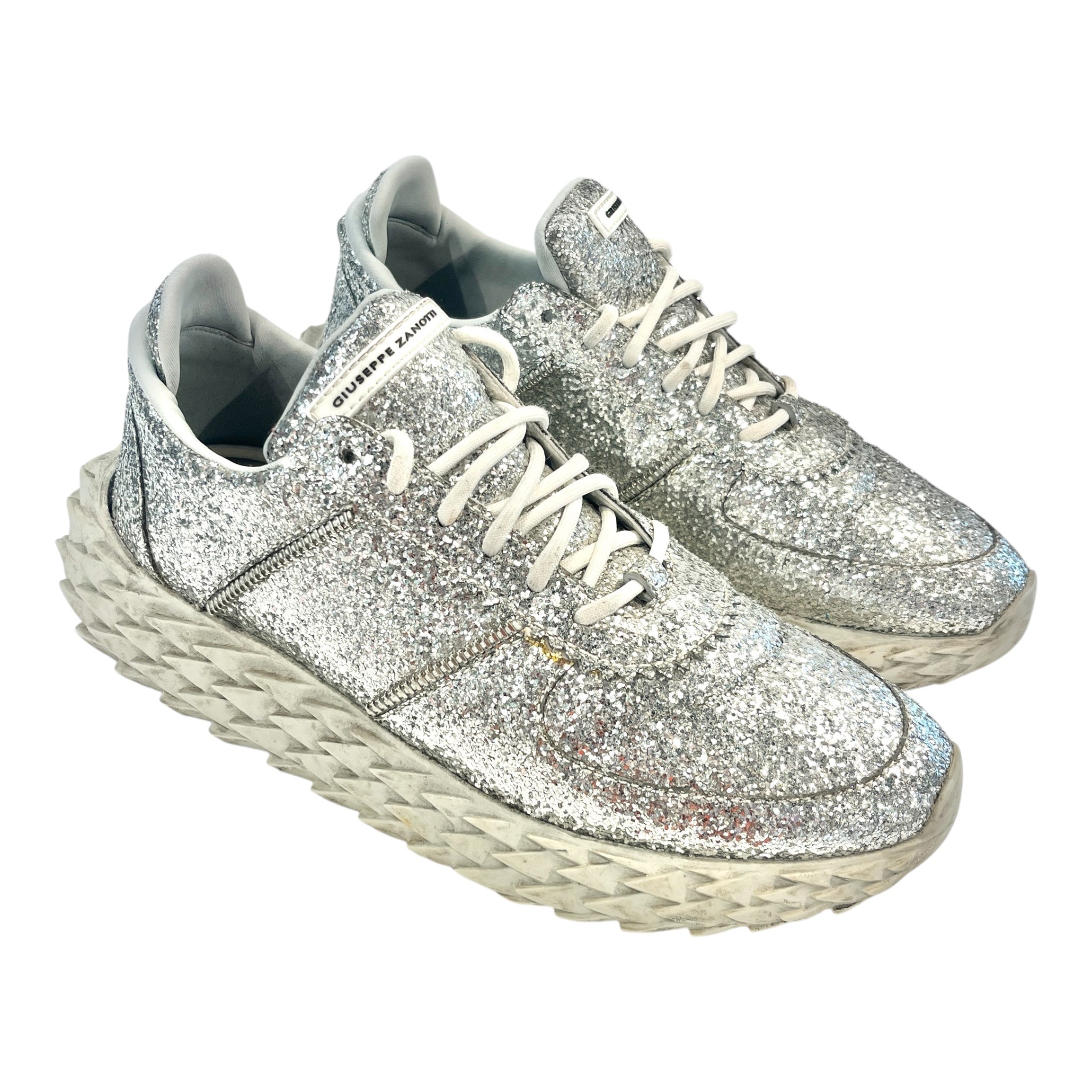 Giuseppe Zanotti/Low-Sneakers/US 10/Glitter/Acrylic/SLV/URCHIN SNEAKER view 1
