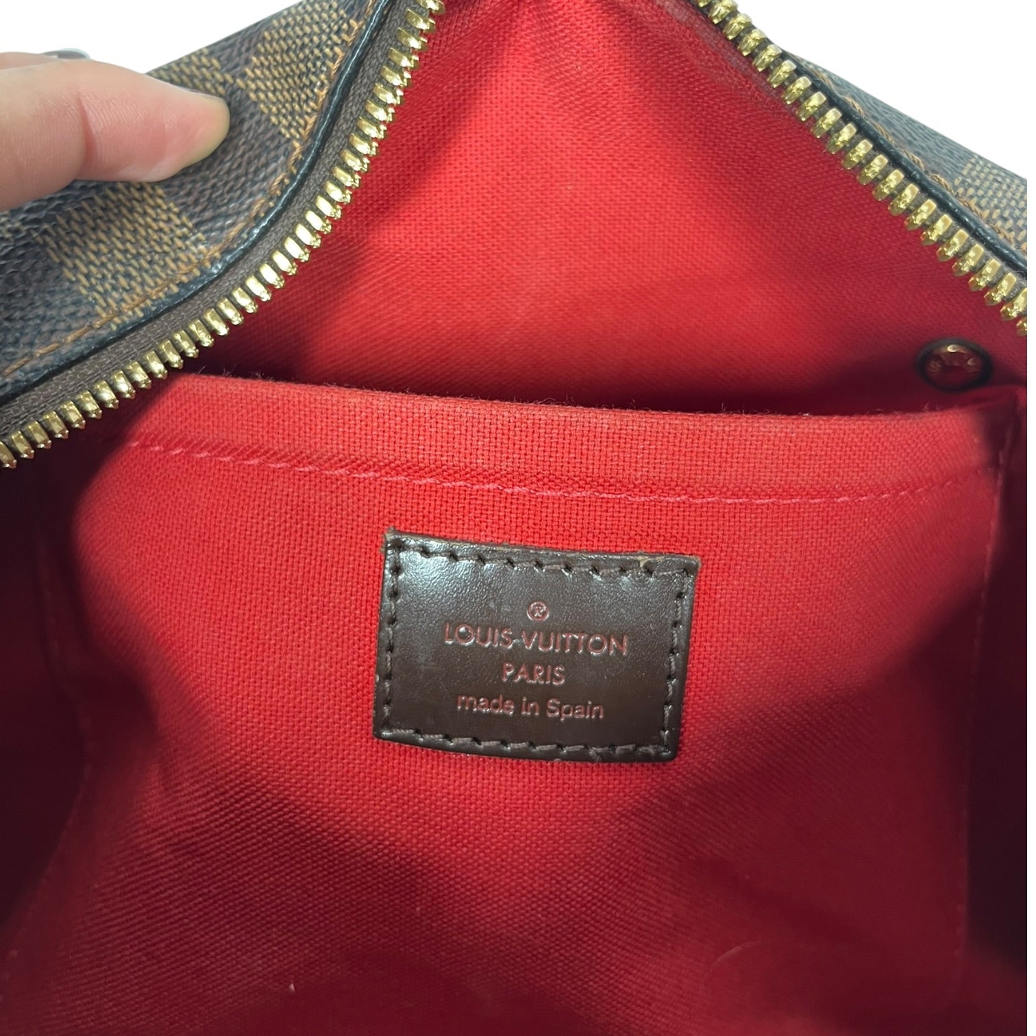 LOUIS VUITTON/Hand Bag/All Over Print/Leather/BRW/Damier Ebene Ribera view 5