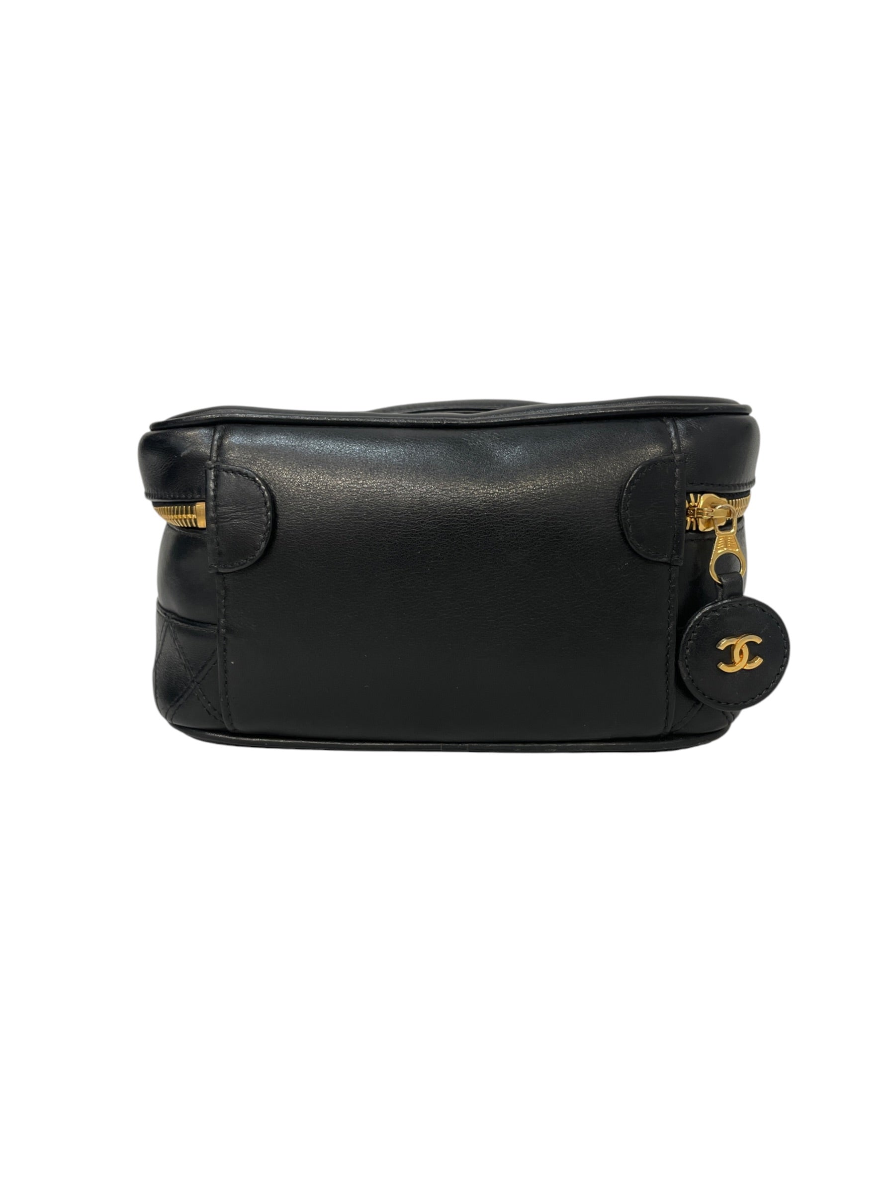 CHANEL/Pouch/Leather/Black/3929175 pouch view 2