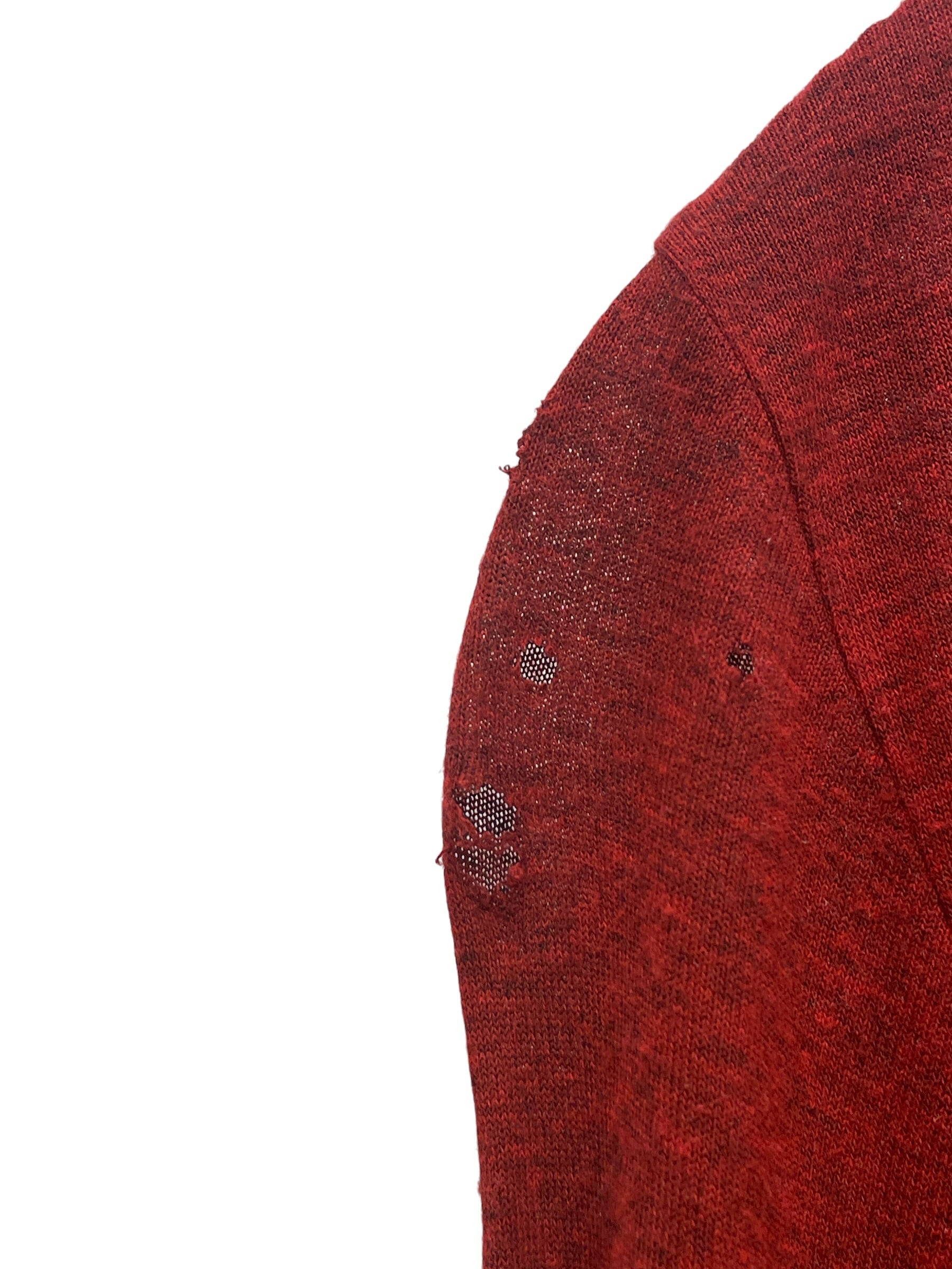 MM6/LS T-Shirt/M/Rayon/RED/Turtle Neck/HEATHERED RUST RED view 2