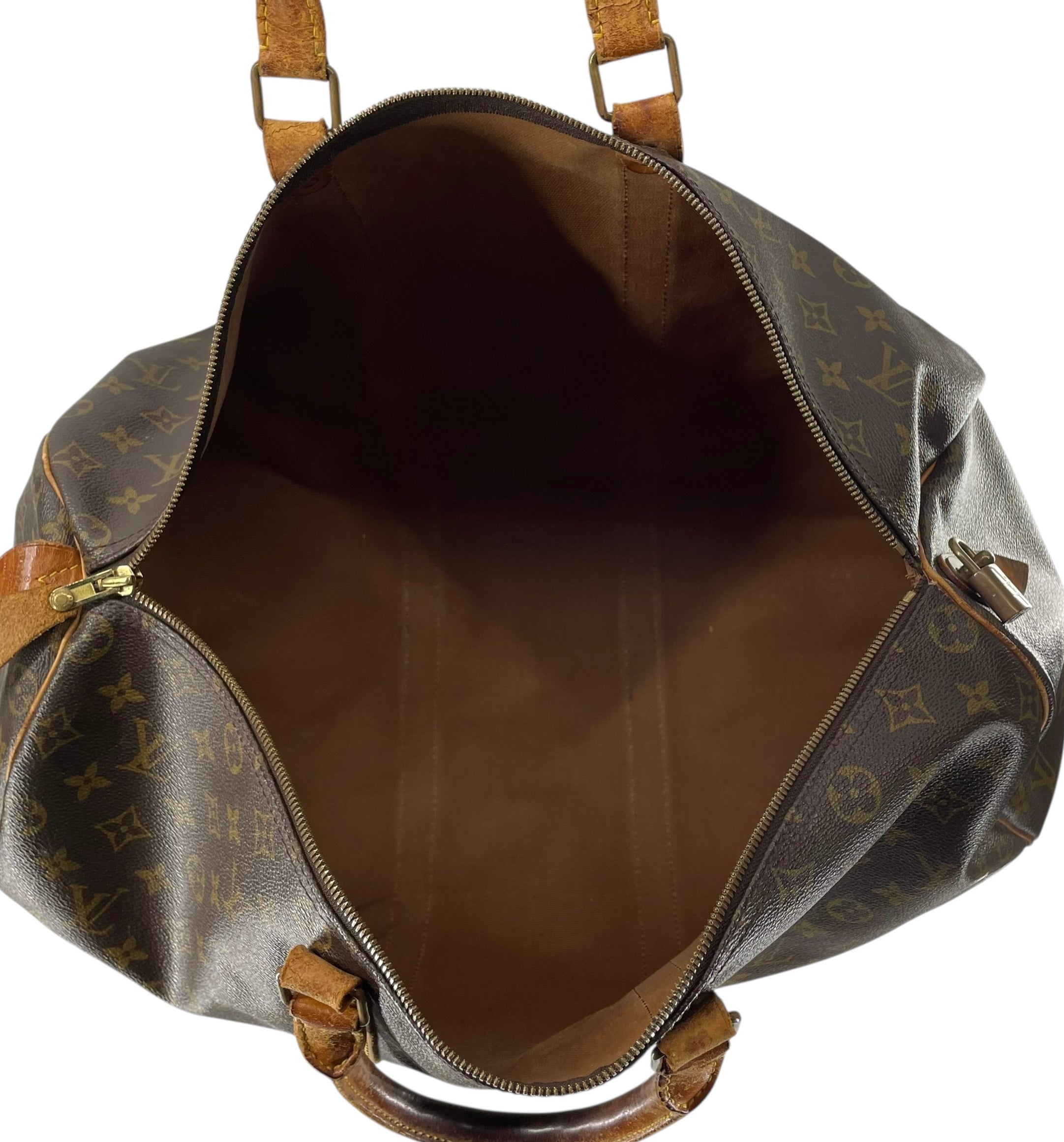 LOUIS VUITTON/Luggage/Leather/BRW/DUFFLE view 4
