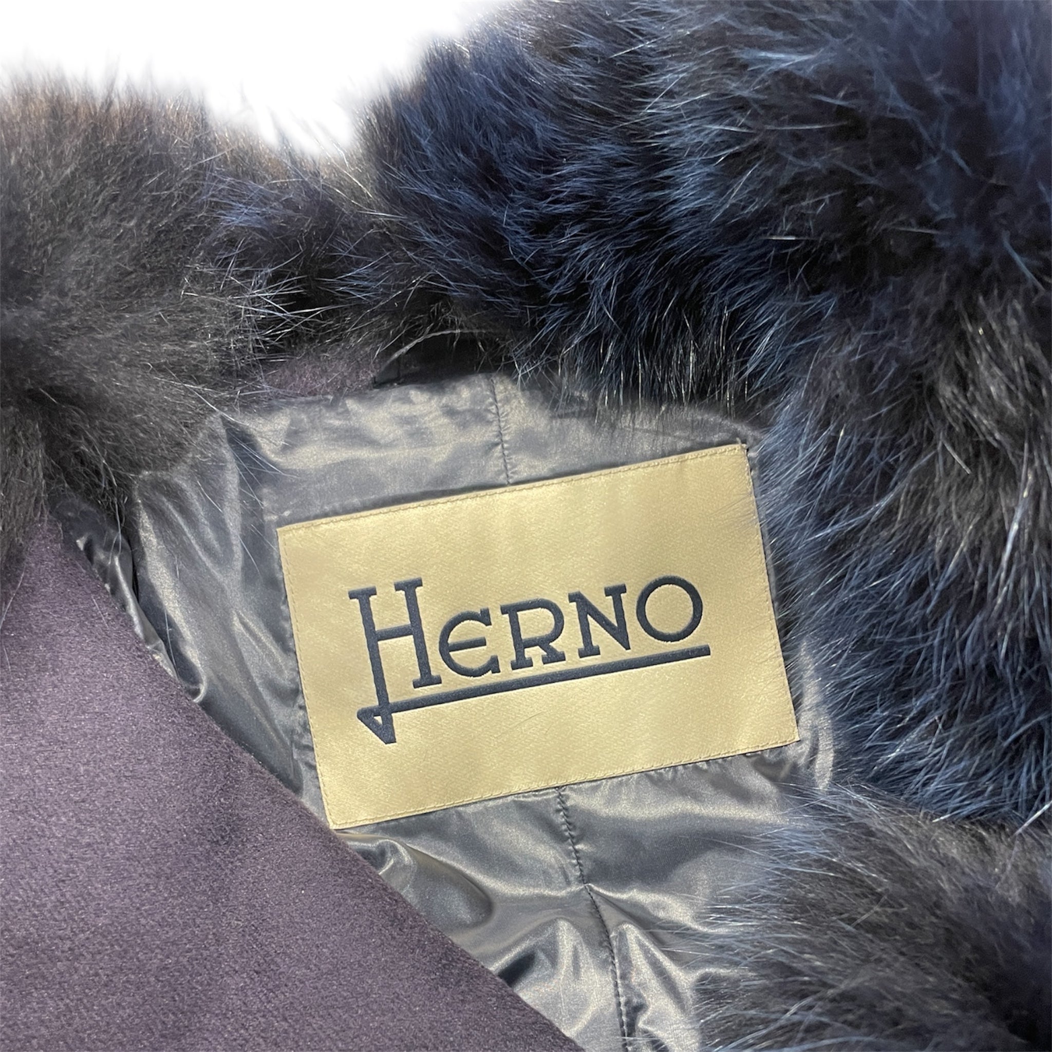 HERNO/Puffer Jkt/42/Silk/PPL/#PI0379D-38087-9200/FUR  COLLA view 3