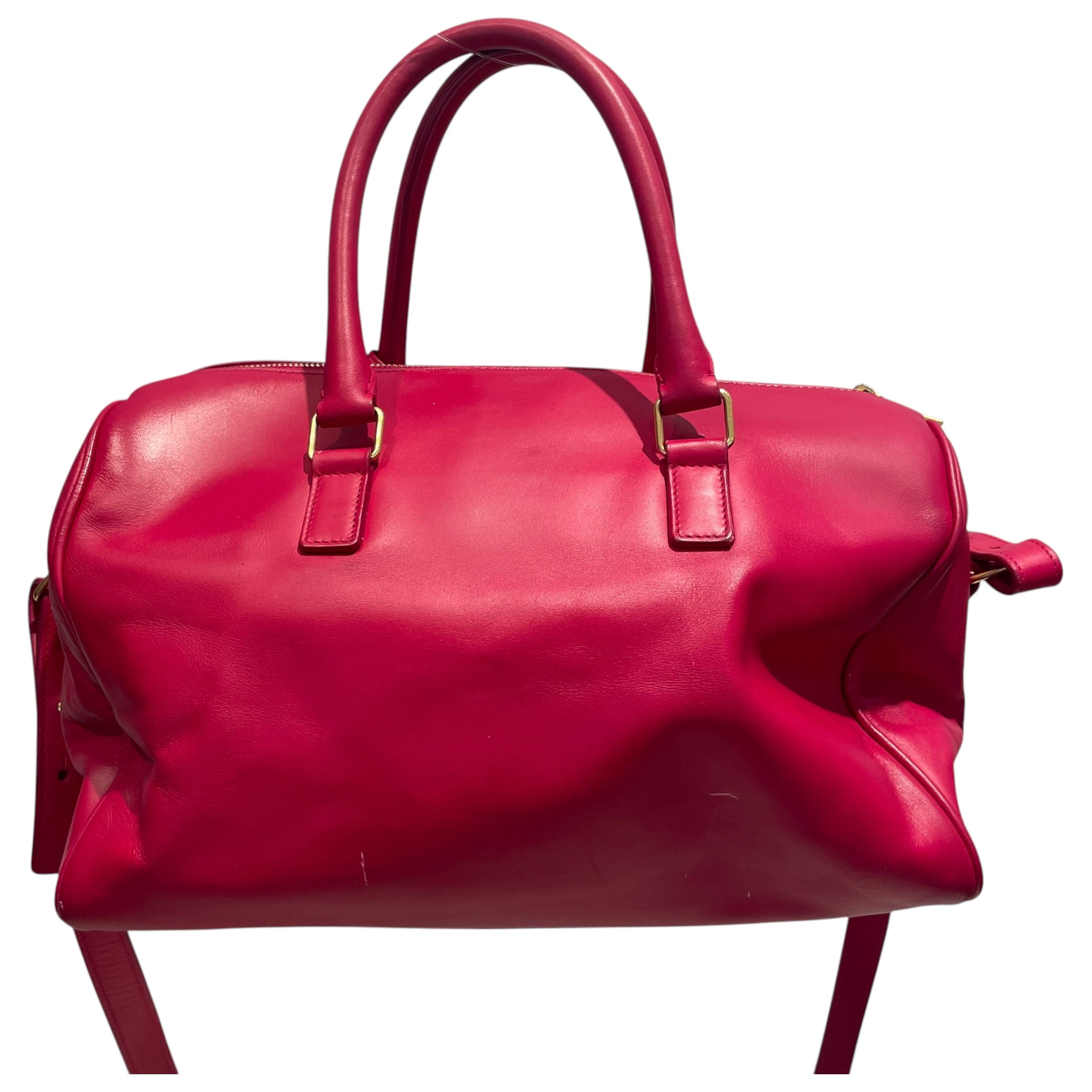 SAINT LAURENT/Bag/Leather/RED/Classic Duffle- Calfskin view 2