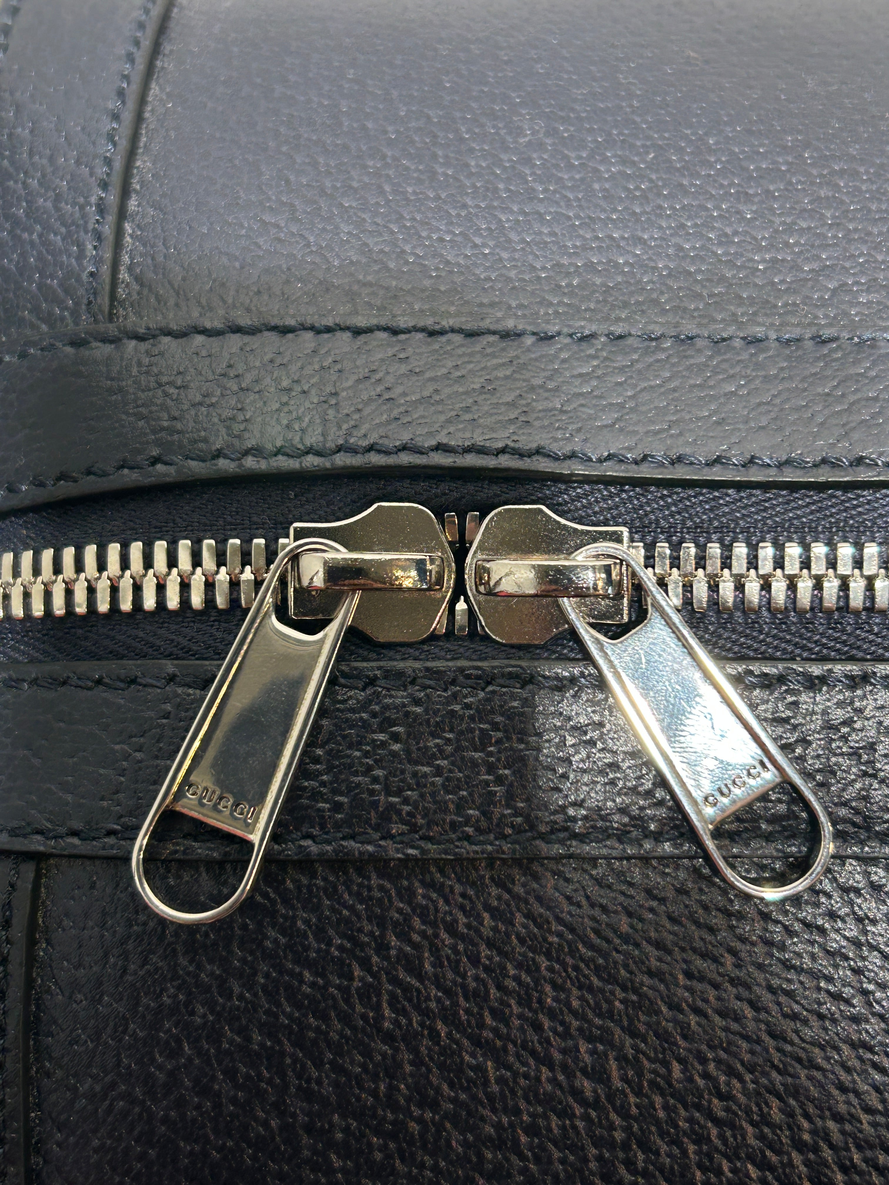 GUCCI/Luggage/Leather/NVY/SAVOY WEB DUFFLE / SLV GG view 7