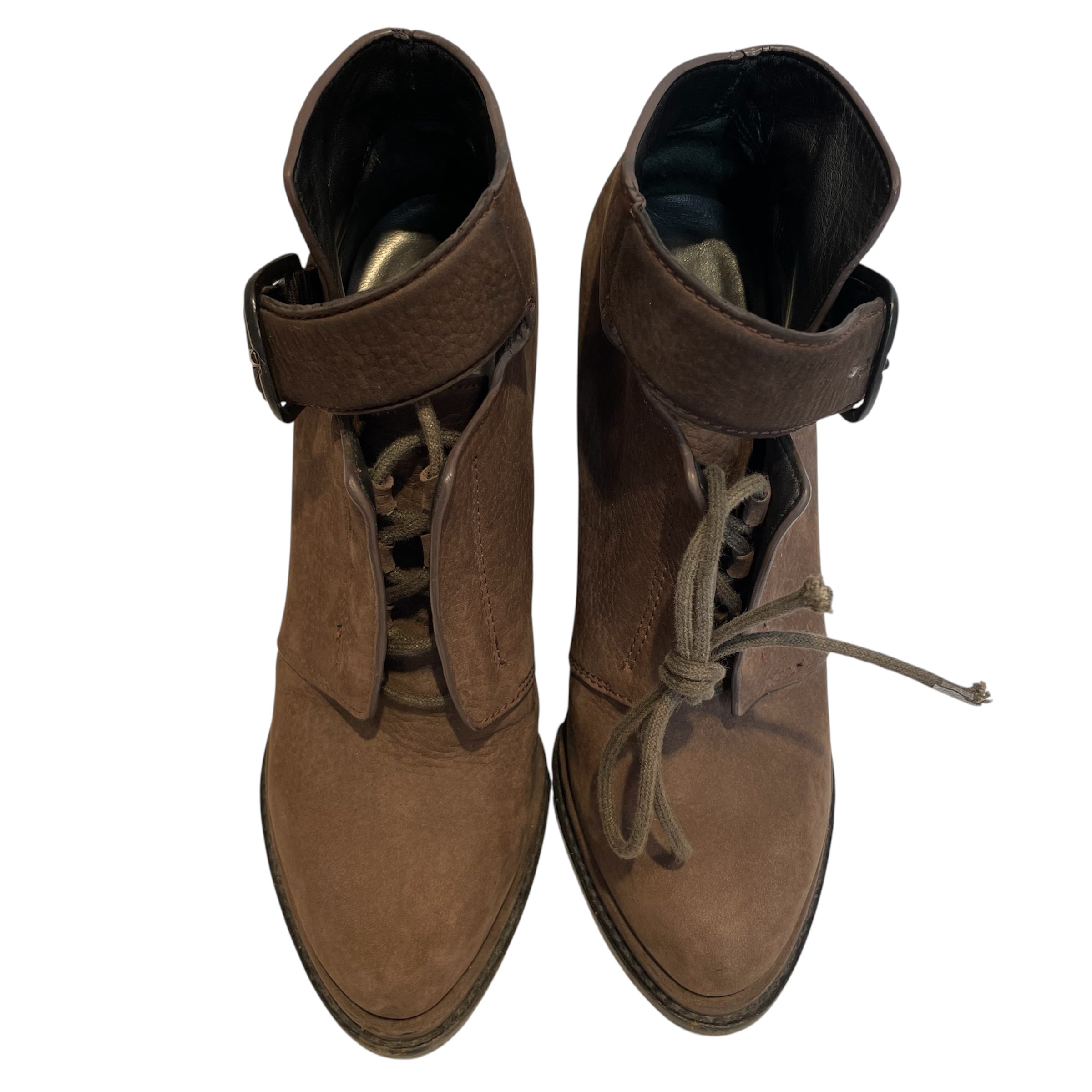 Alexander Wang/Heels/US 6/Leather/BRW/V-Tip/LACE UP HEEL W/ STRAP view 4