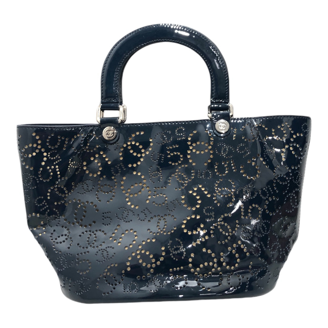 CHANEL/Tote Bag/Monogram/Leather/NVY/ view 1