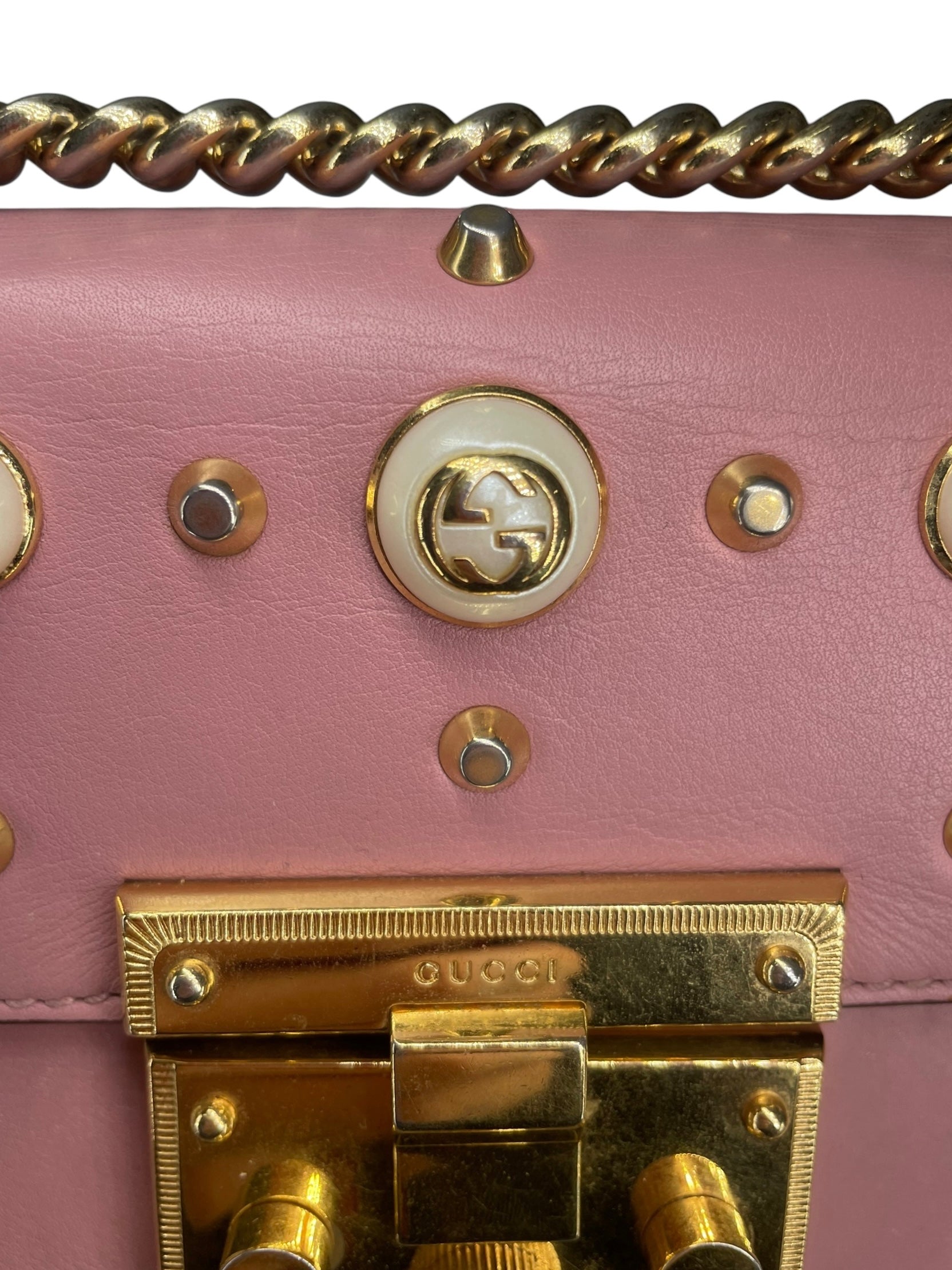 GUCCI/Bag/Leather/PNK/PEARL PADLOCK view 10