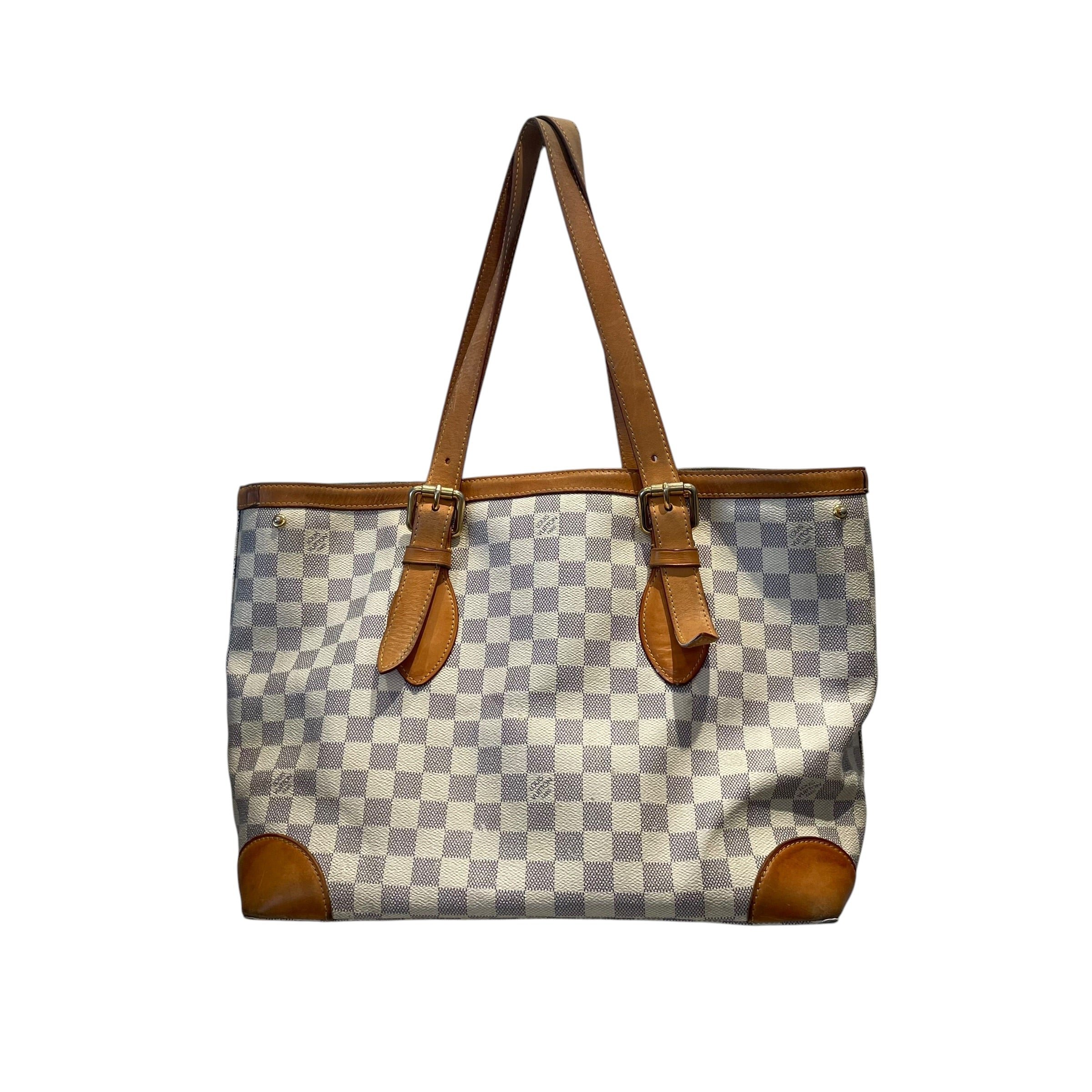LOUIS VUITTON/Bag/Monogram/Leather/BEG/Damier Azur Hampstead MM view 2