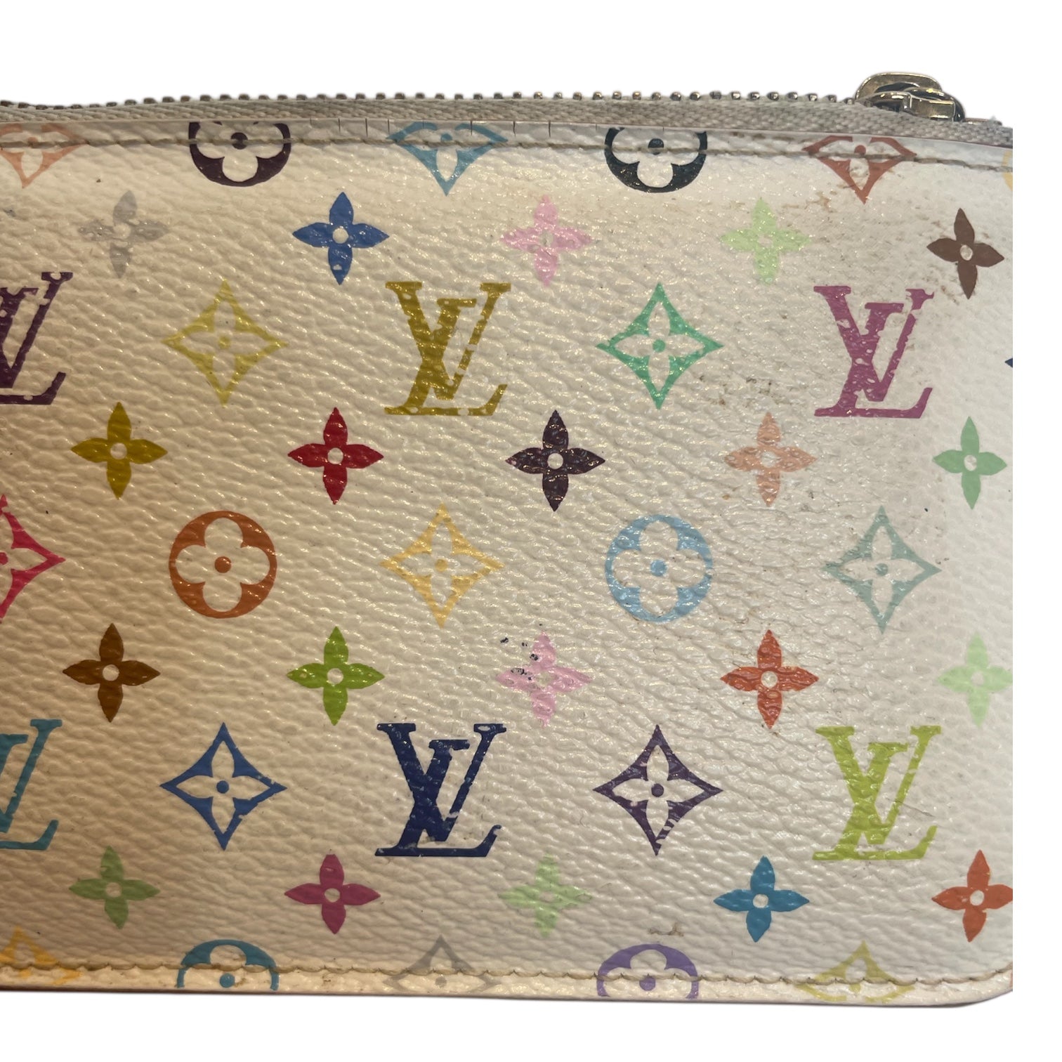 LOUIS VUITTON/Pouch/Monogram/WHT/takashi murakami view 5