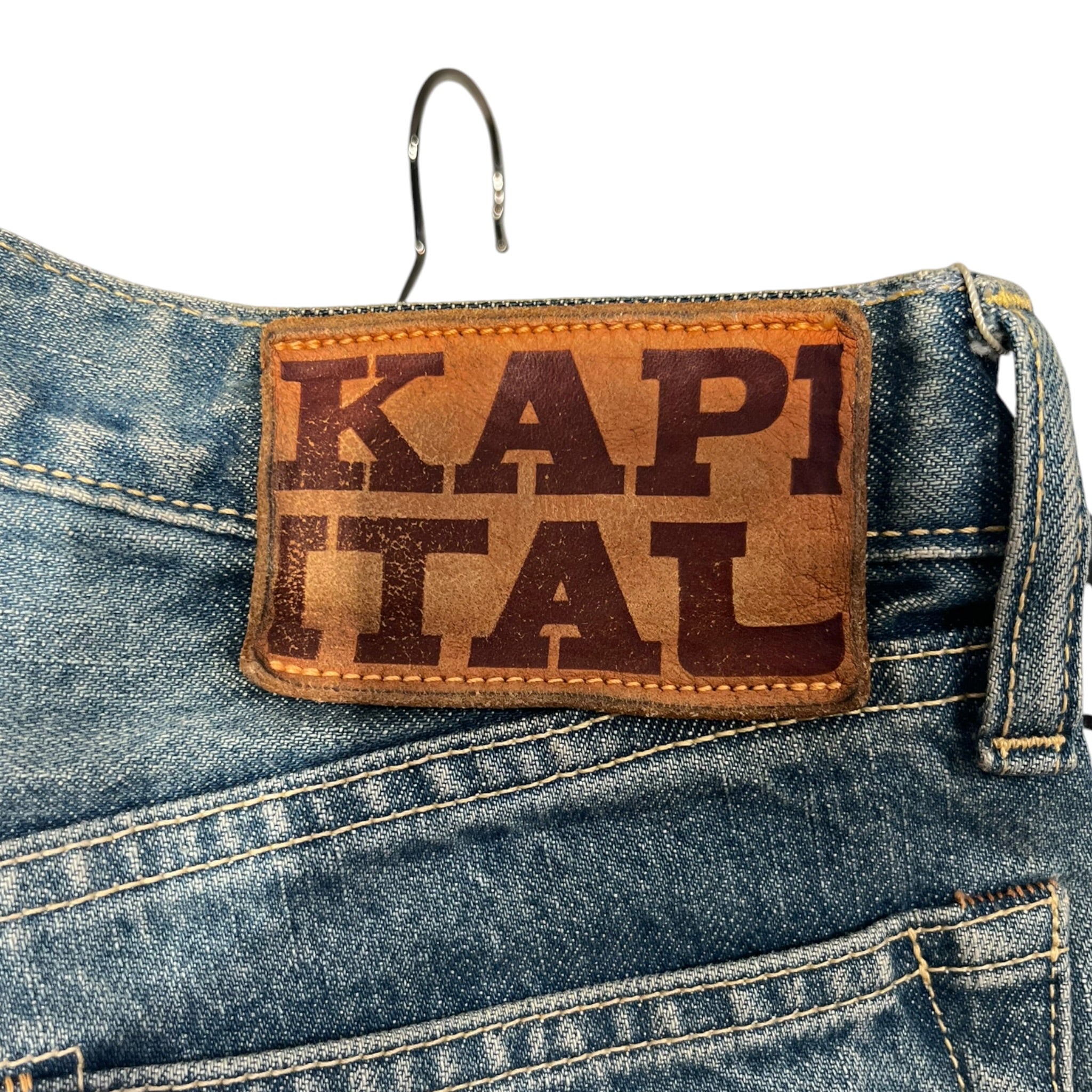 KAPITAL/Pants/28/Denim/IDG/Button Fly/Gemstone Denim view 3