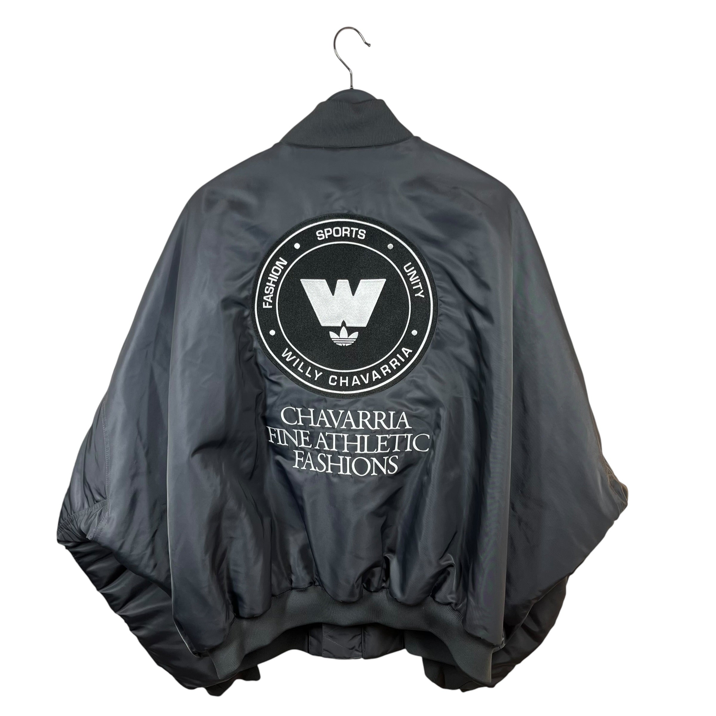 adidas/WILLY CHAVARRIA/Flight Jkt/L/Nylon/GRY/FINE ATHLETIC FASHIONS view 2