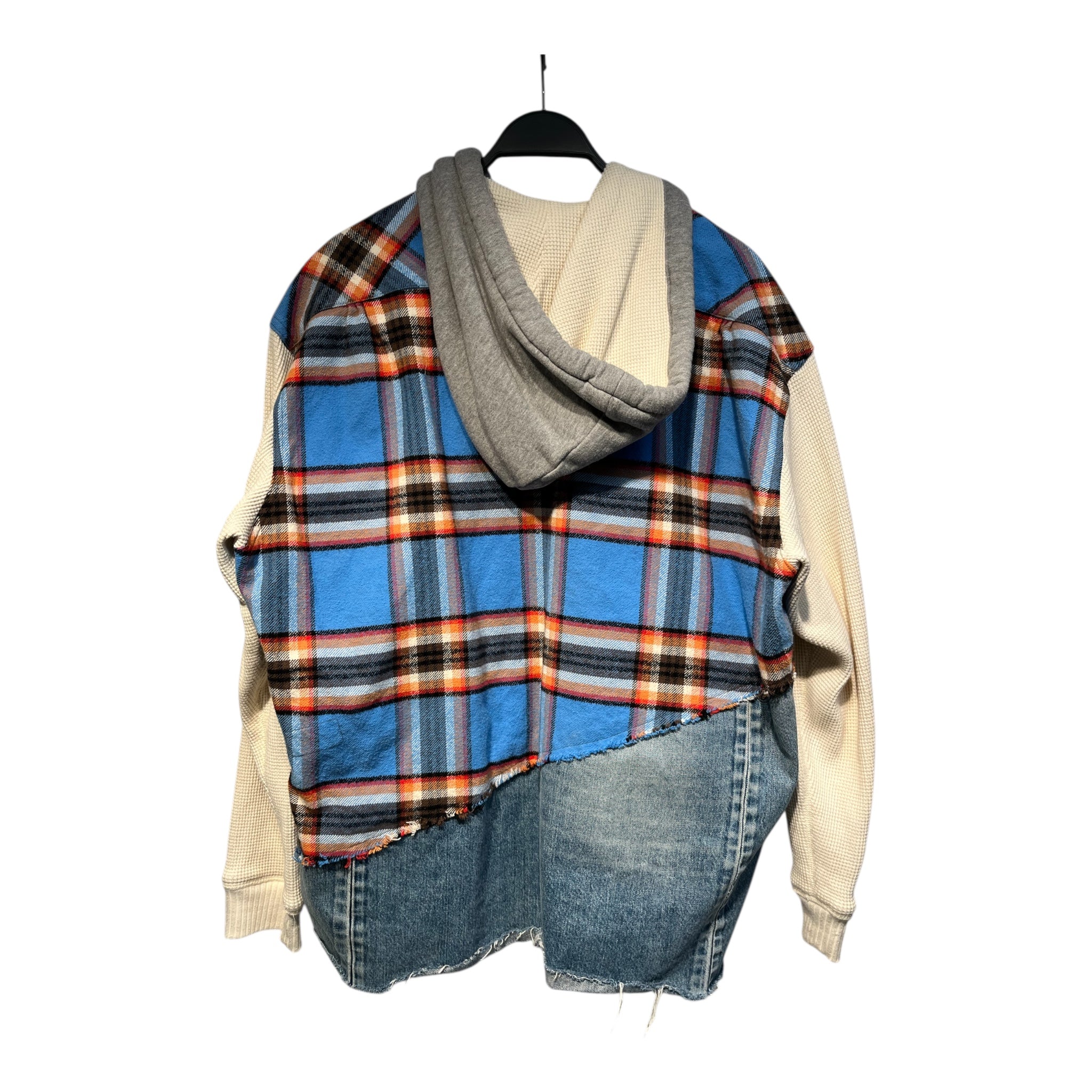 GREG LAUREN/Hoodie/4/Gingham Check/Cotton/MLT/ view 2