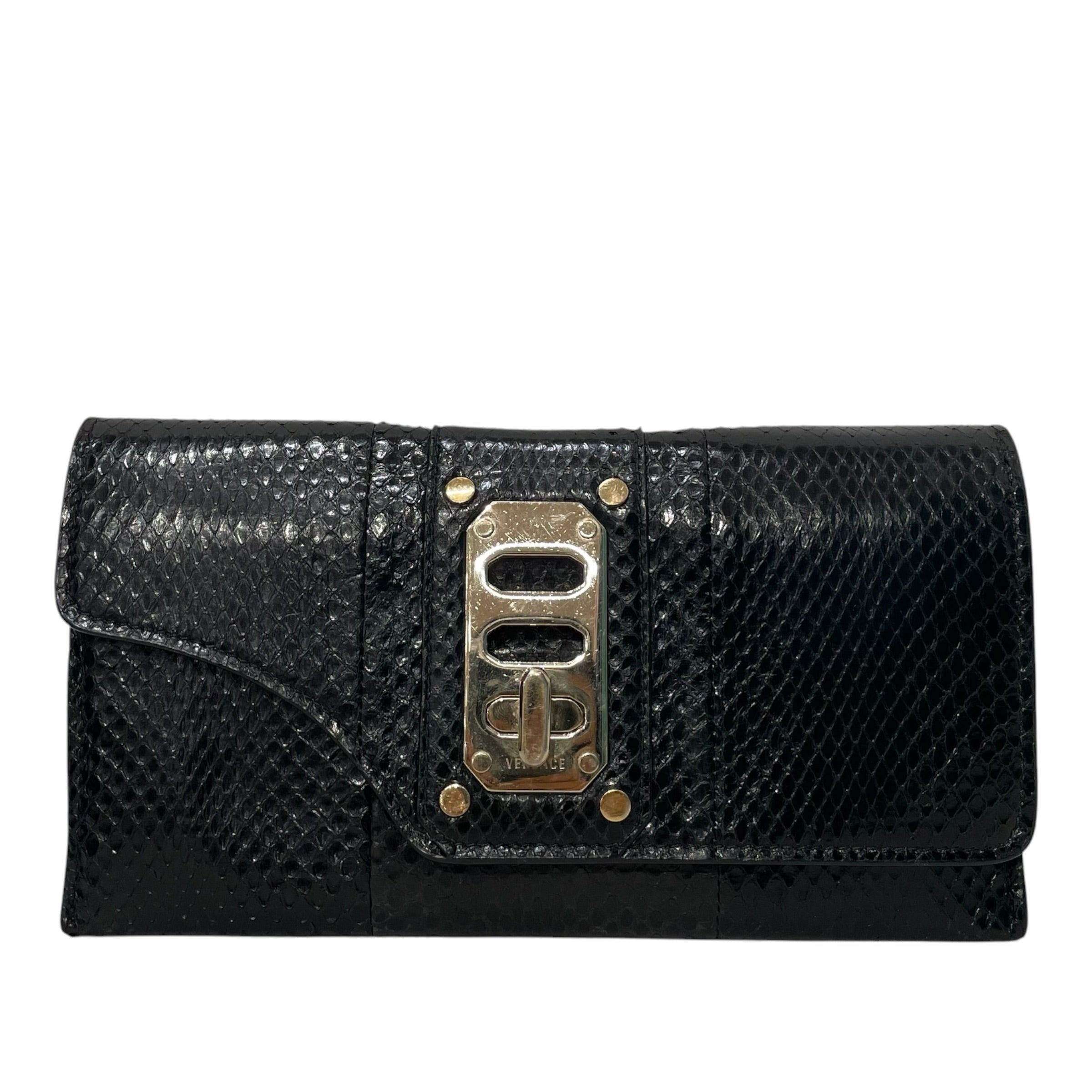 VERSACE/Wallet/Animal Pattern/BLK/3 LOCK view 1