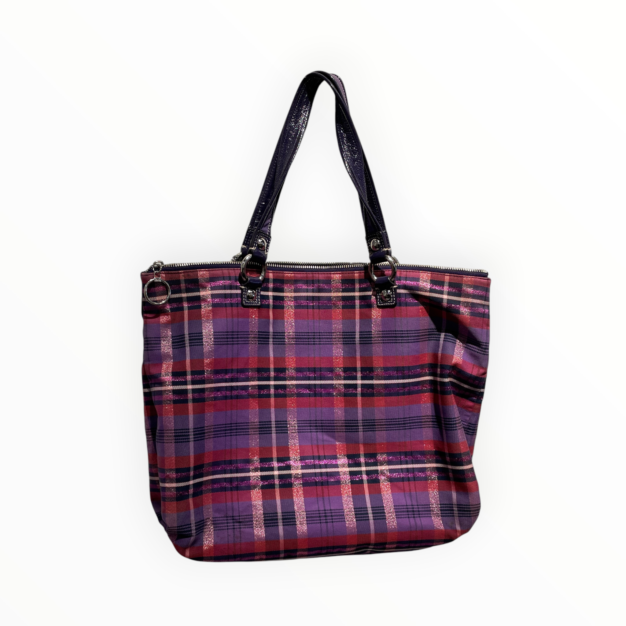 COACH/Tote Bag/Plaid/PPL/Poppy Glam Tote view 2