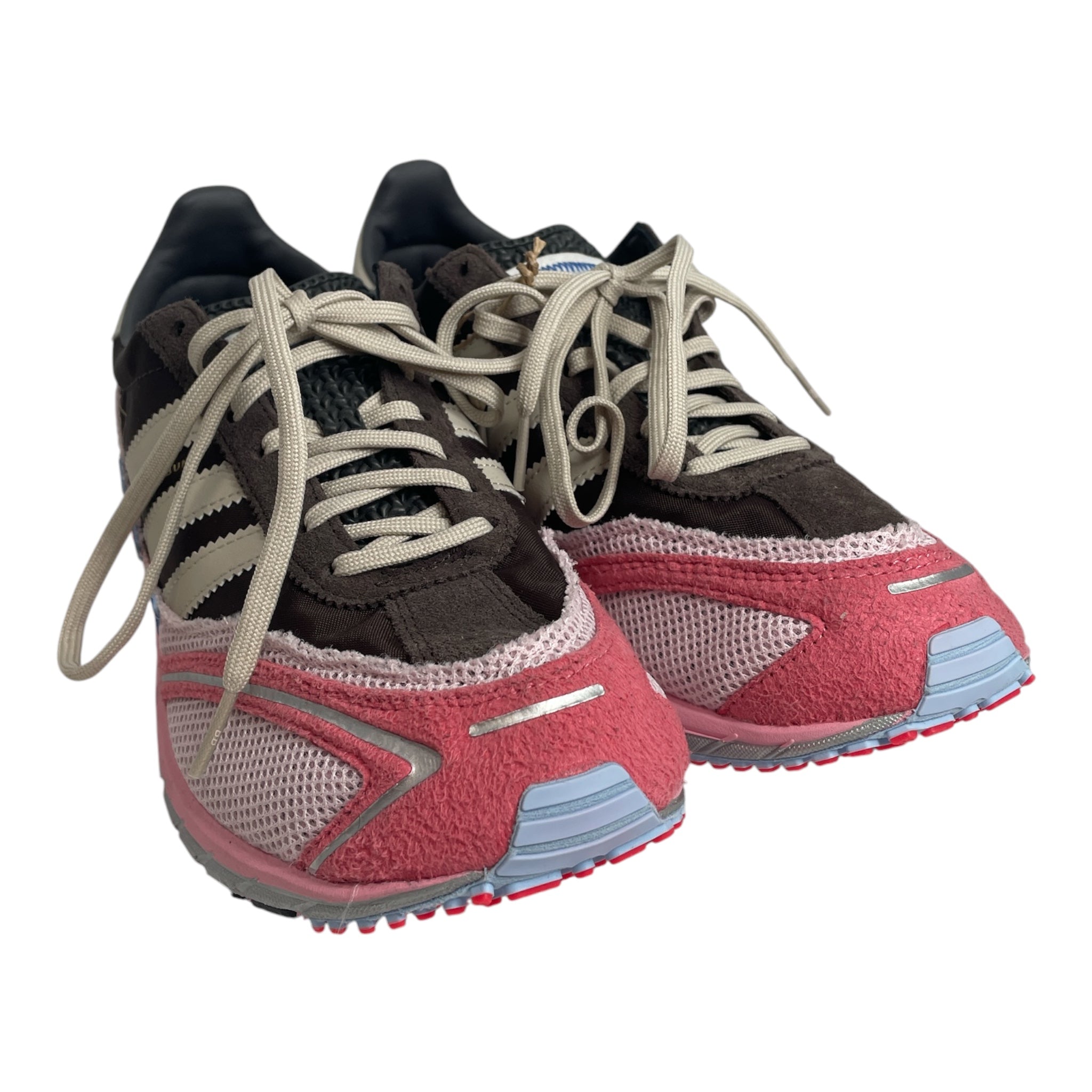 adidas/Low-Sneakers/US 9/Border/MLT/BAD BUNNY PINK/BRWN view 1