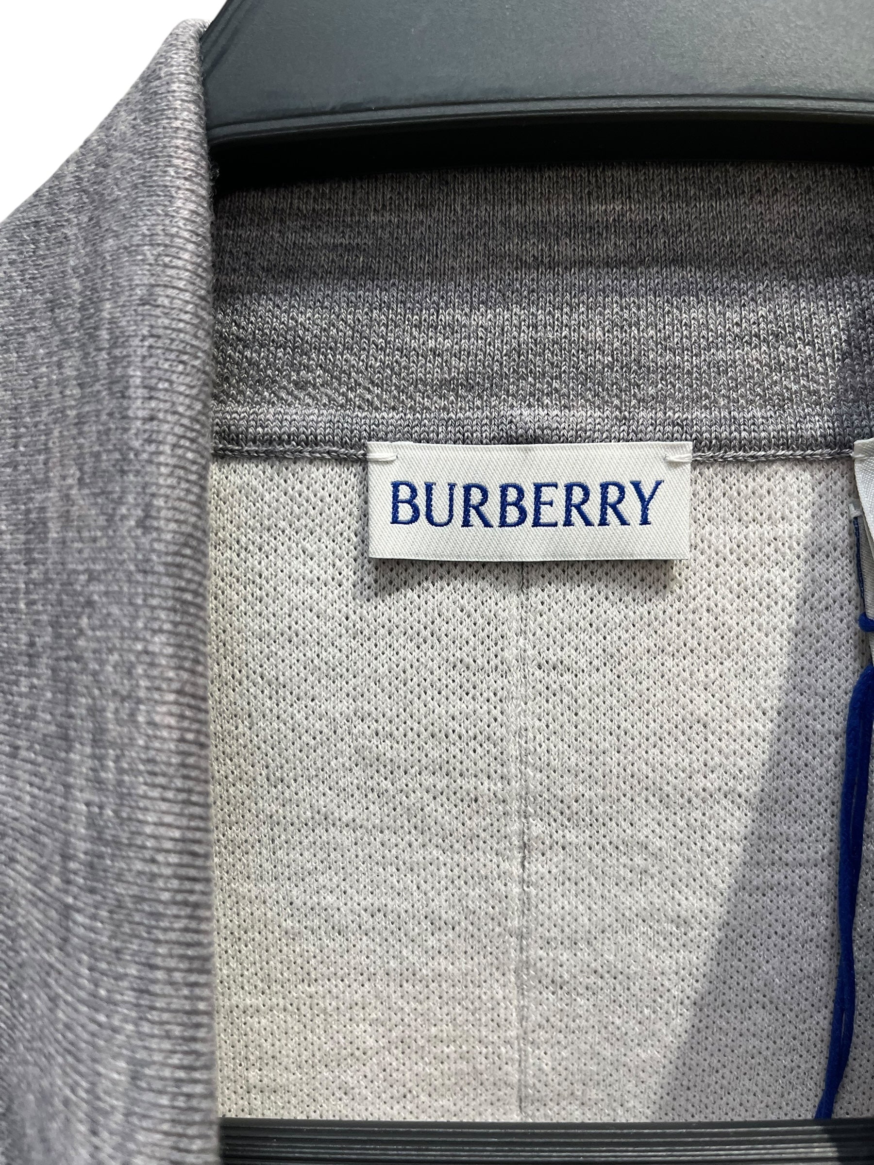 BURBERRY/Polo Shirt/L/Cotton/GRY/ view 4
