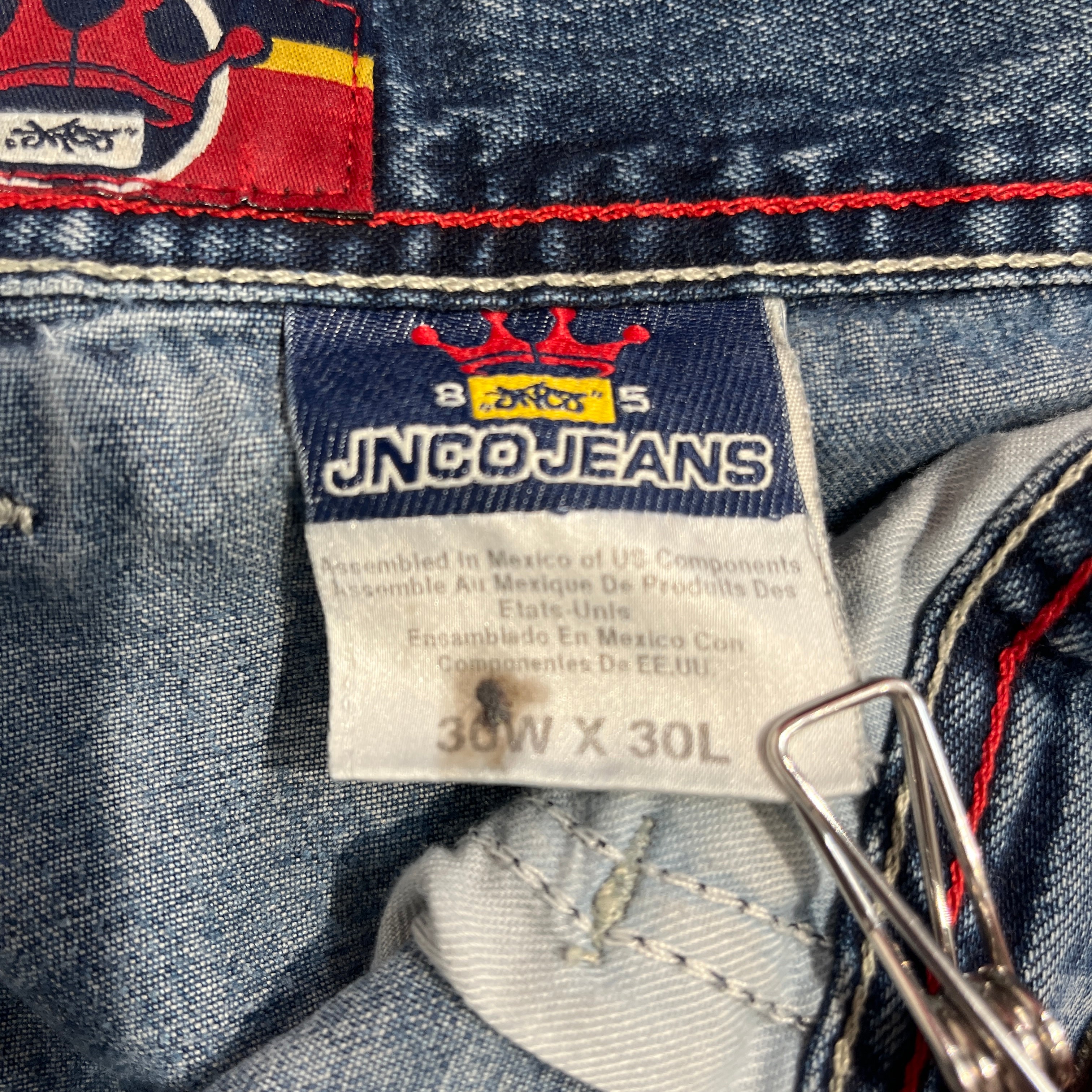 Vintage/Straight Pants/30/Denim/BLU/(AS IS) Target Logo On Back view 4