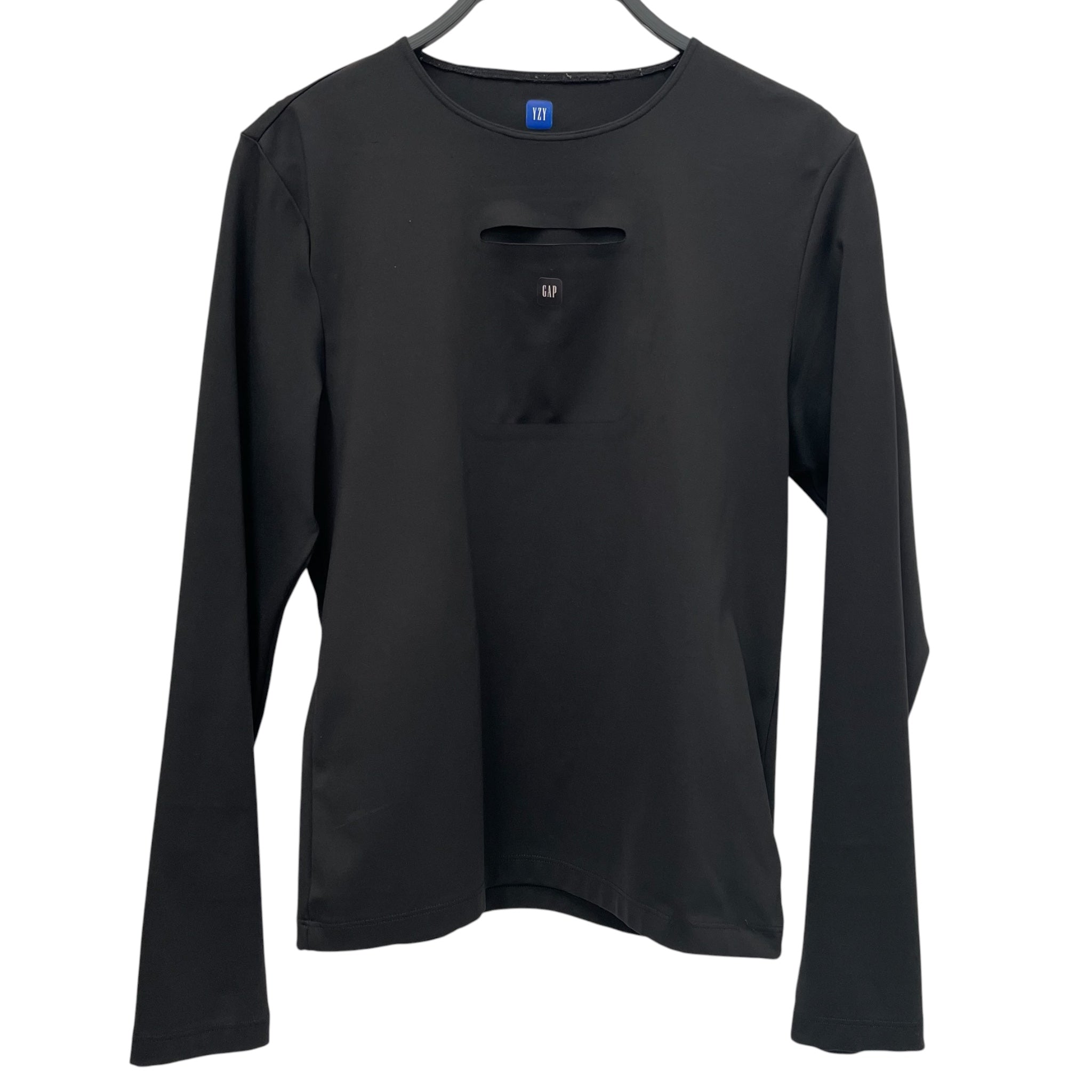 YEEZY GAP ENGINEERED BY BALENCIAGA/LS T-Shirt/M/Polyester/BLK/FRONT POCKET CHEST view 1
