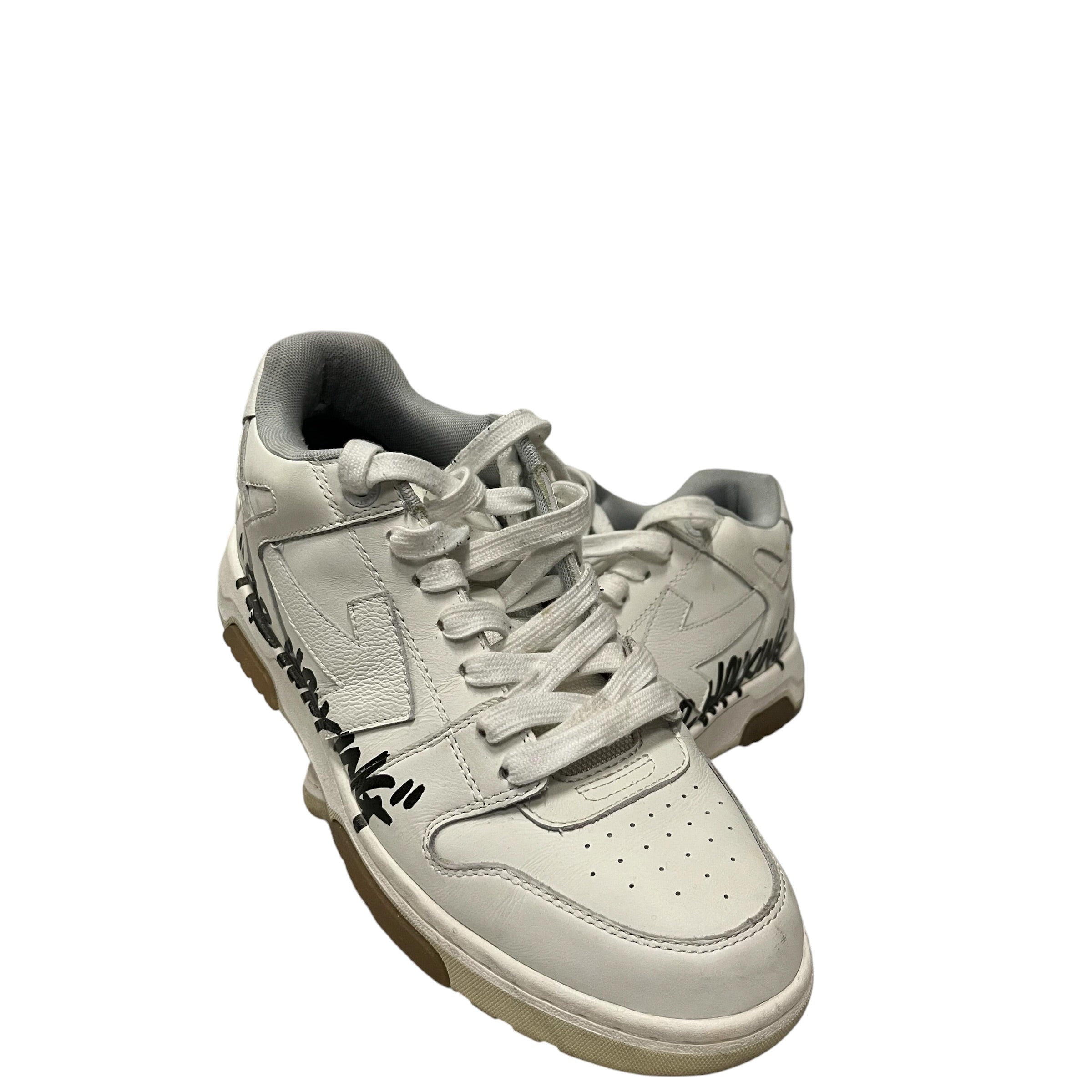 OFF-WHITE/Low-Sneakers/EU 40/Leather/WHT/for walking view 3
