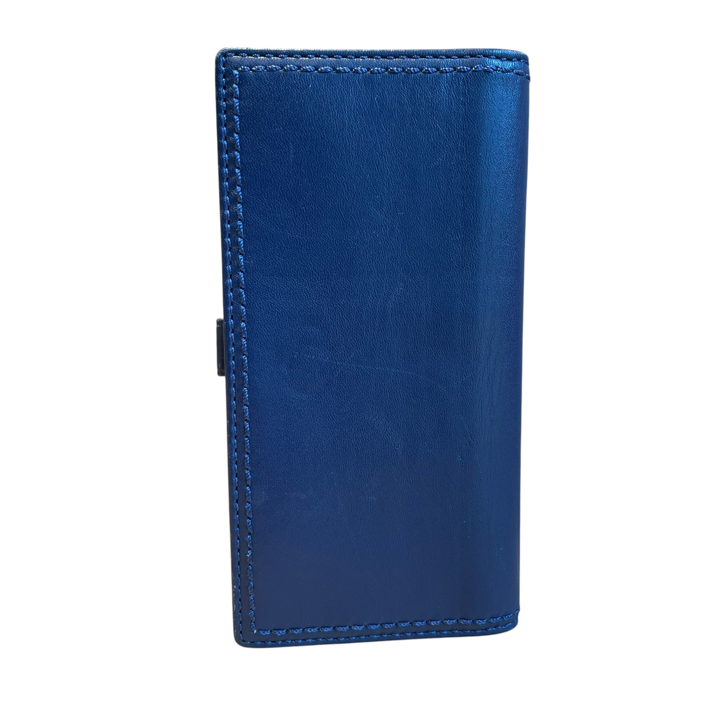 COACH/Wallet/Leather/NVY/L's/baby blu in/blu stitch view 2