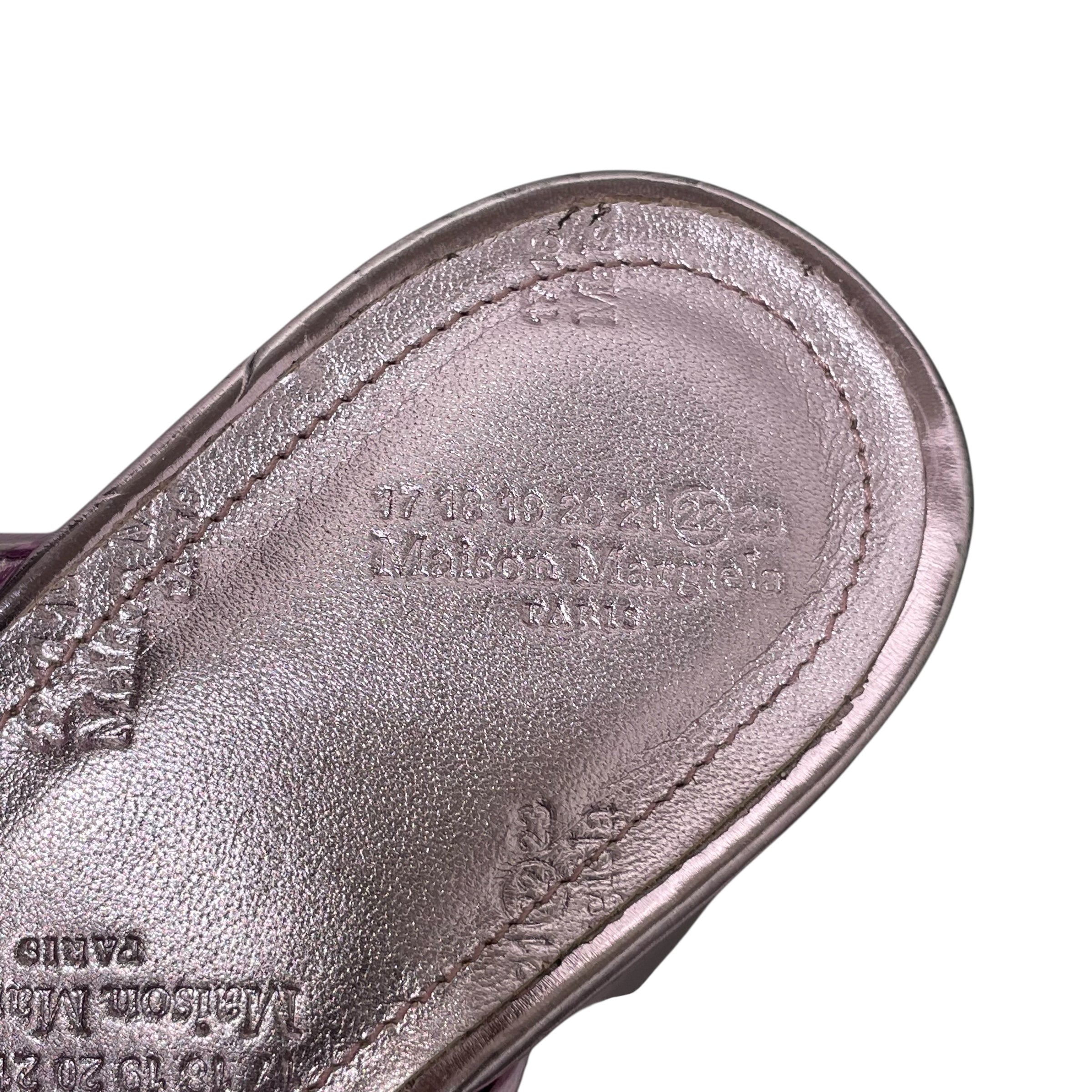 Maison Margiela/Heels/EU 40.5/Leather/PNK/PATENT LEATHER SLIDE HEEL view 5