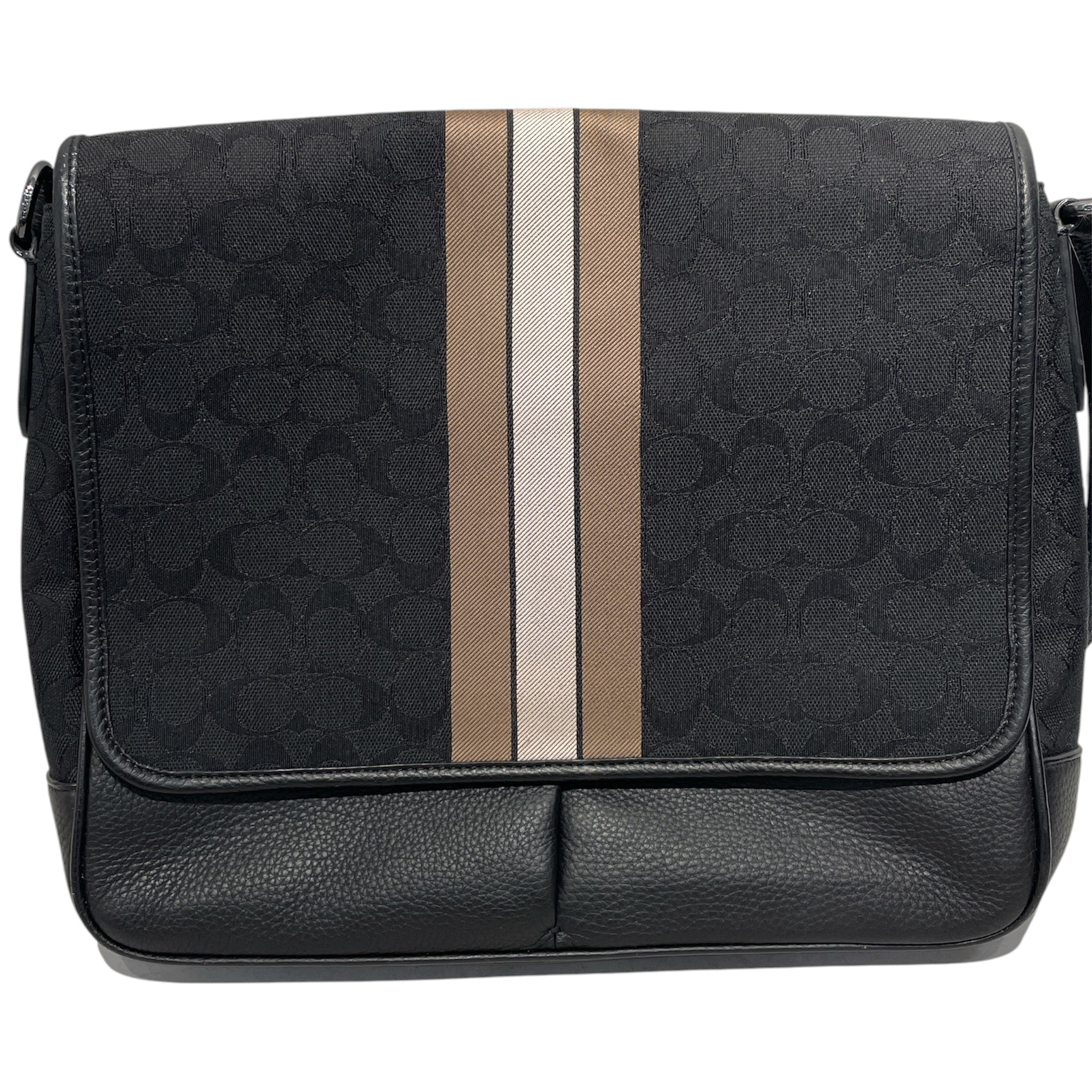 COACH/Bag/Monogram/Leather/BLK/Thompson Map Bag view 3