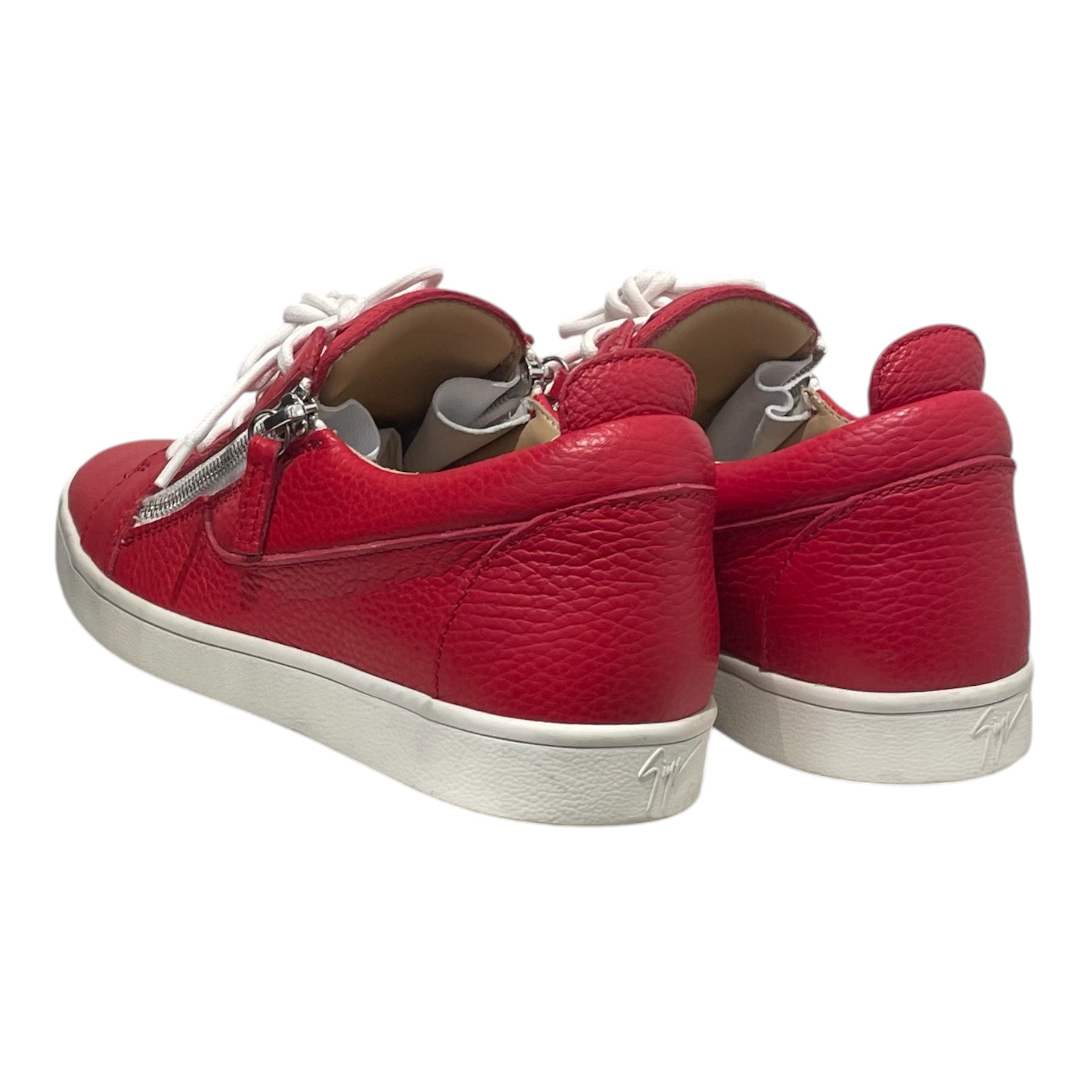 Giuseppe Zanotti/Low-Sneakers/EU 40/Leather/RED/FRANKIE ZIP SNEAKER view 2