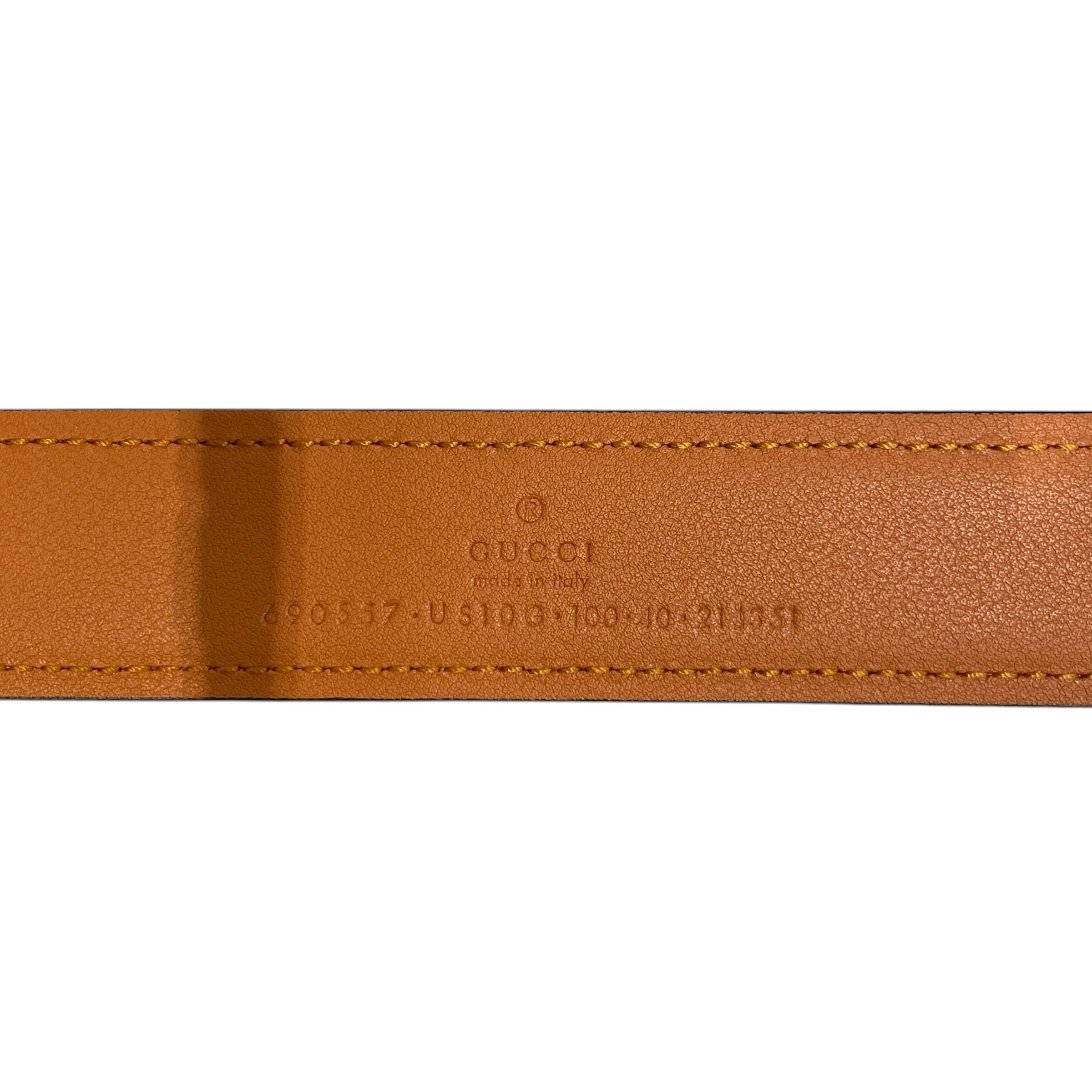 GUCCI/Belt/Leather/BRW/M's/blondie interlocking g view 3