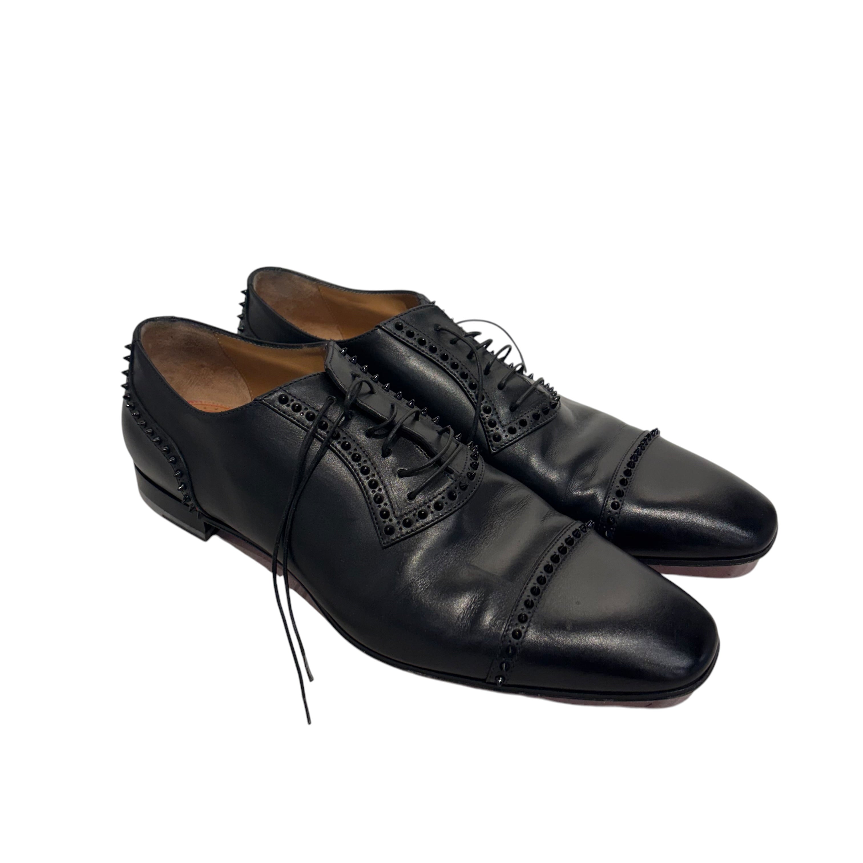 Christian Louboutin/Dress Shoes/EU 45/Leather/BLK/cloocloo view 1