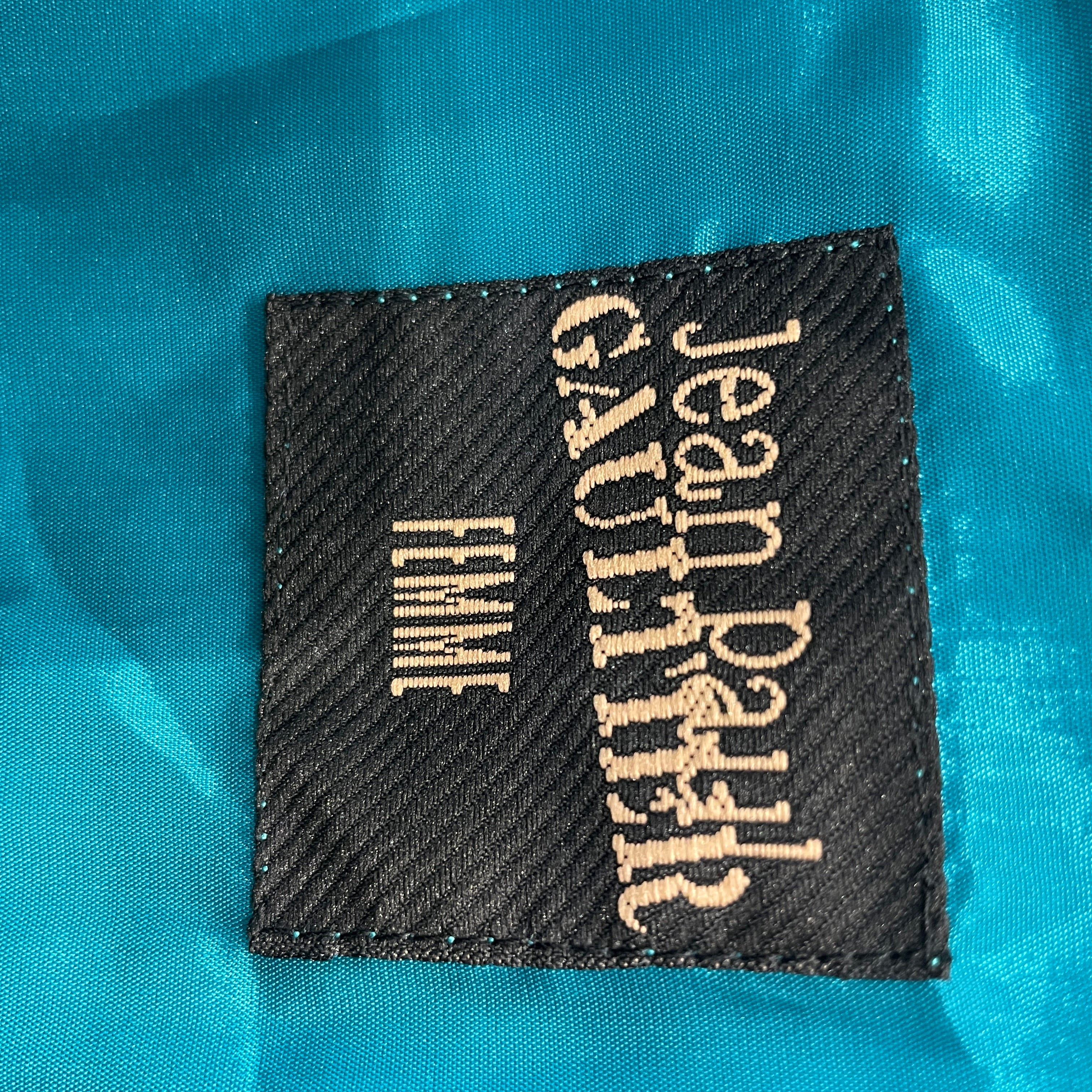 Jean Paul GAULTIER FEMME/Tailored Jkt/10/Cotton/BLU/2 BUTTON CROP SLEEVE JKT view 3