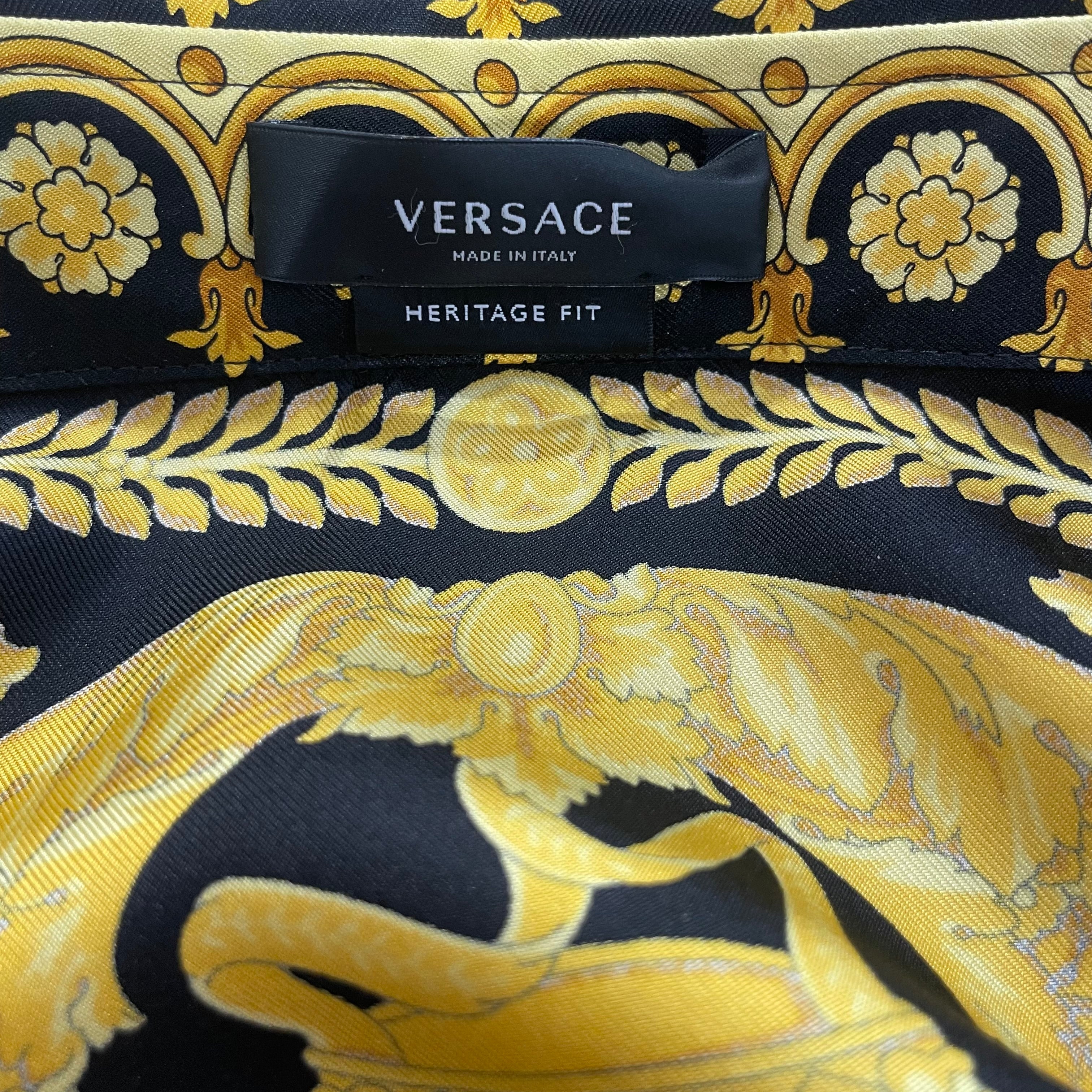 GIANNI VERSACE/Polo Shirt/58/Silk/GLD/All Over Print/BAROCCO SILK view 4