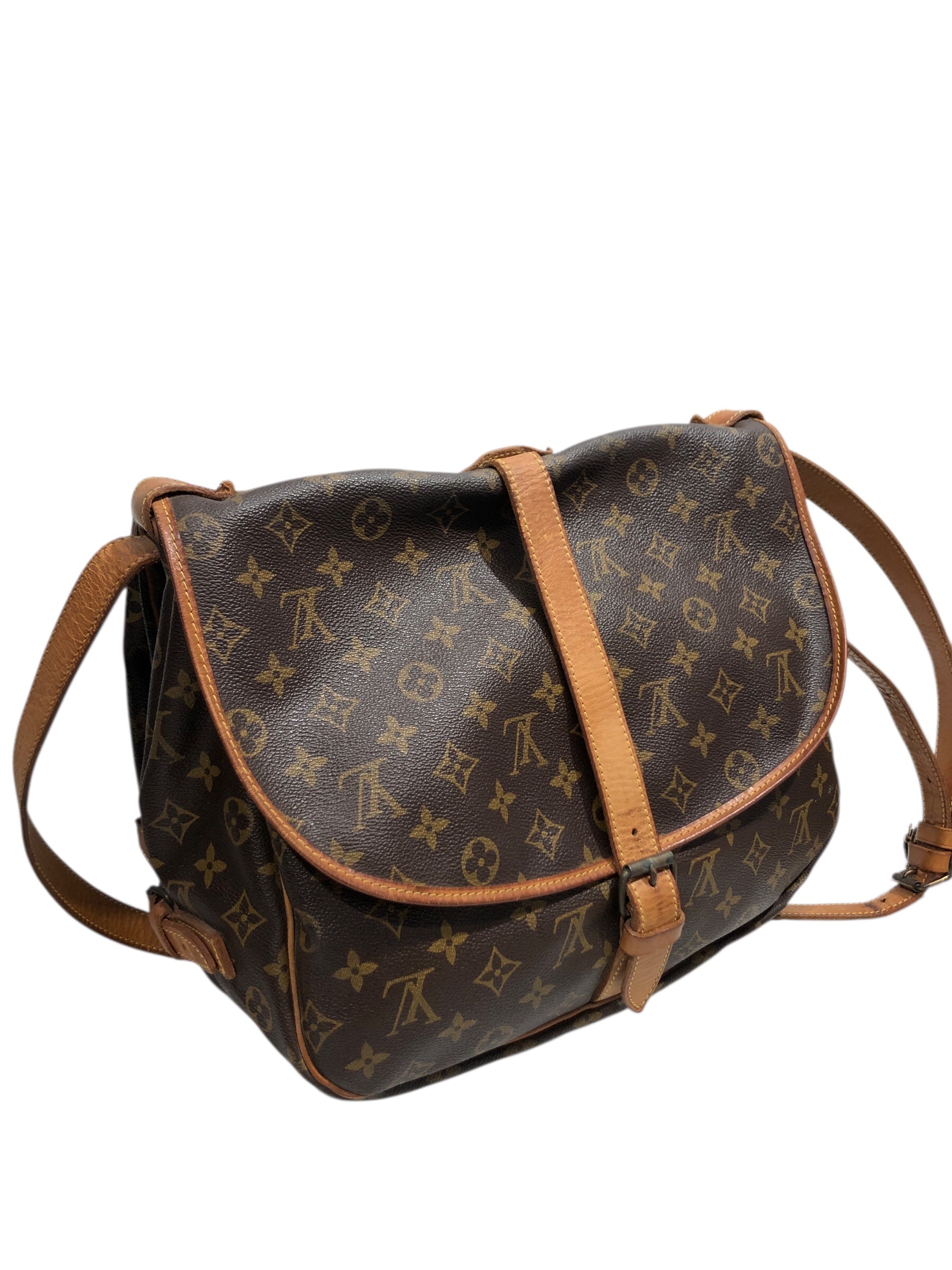 LOUIS VUITTON/Cross Body Bag/Monogram/Leather/BRW/MONOGRAM SAMUR 35 view 2