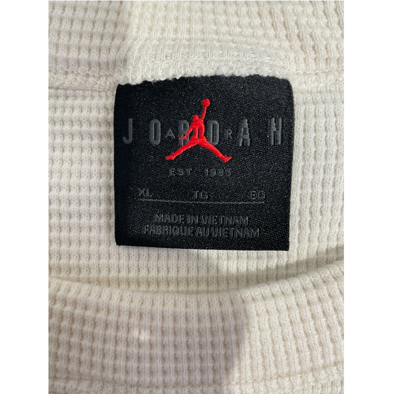 JORDAN BRAND/FRAGMENT/UNION/LS T-Shirt/XL/Cotton/CRM/Thermal Cream Long Sleeve view 3